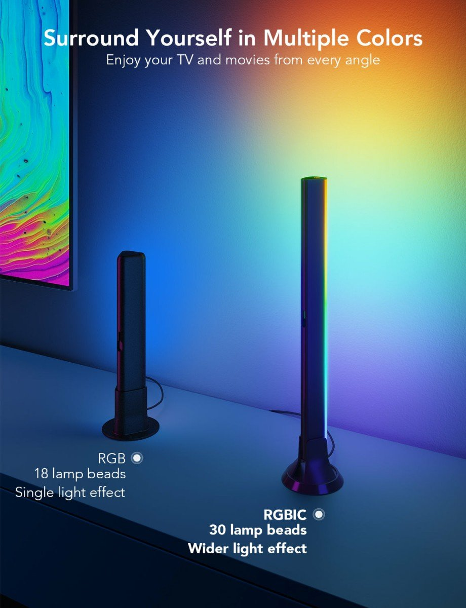 ستاند بار (زوج) RGBIC كوفي لتلفاز (45-70) انج طول 38 سم