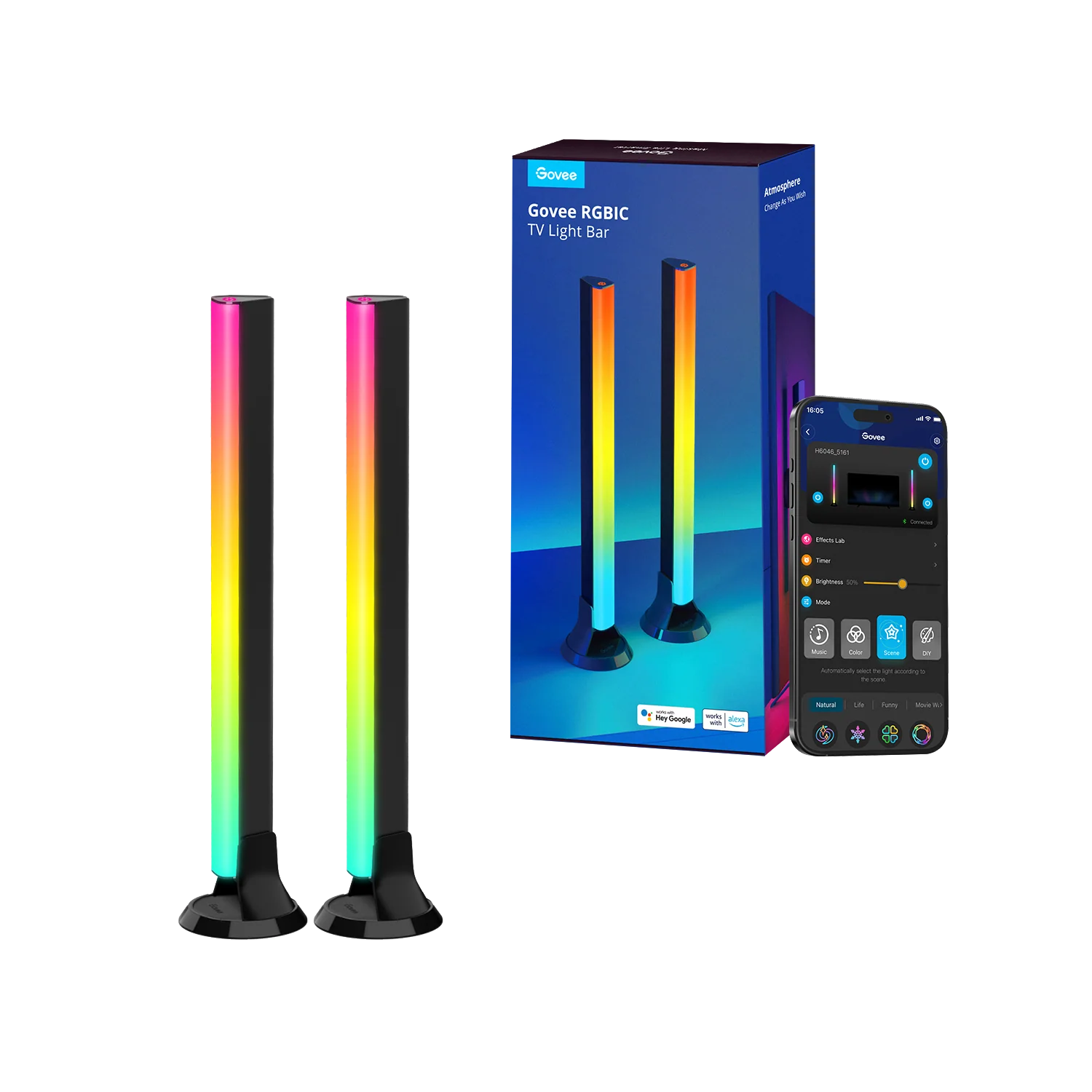 ستاند بار (زوج) RGBIC كوفي لتلفاز (45-70) انج طول 38 سم