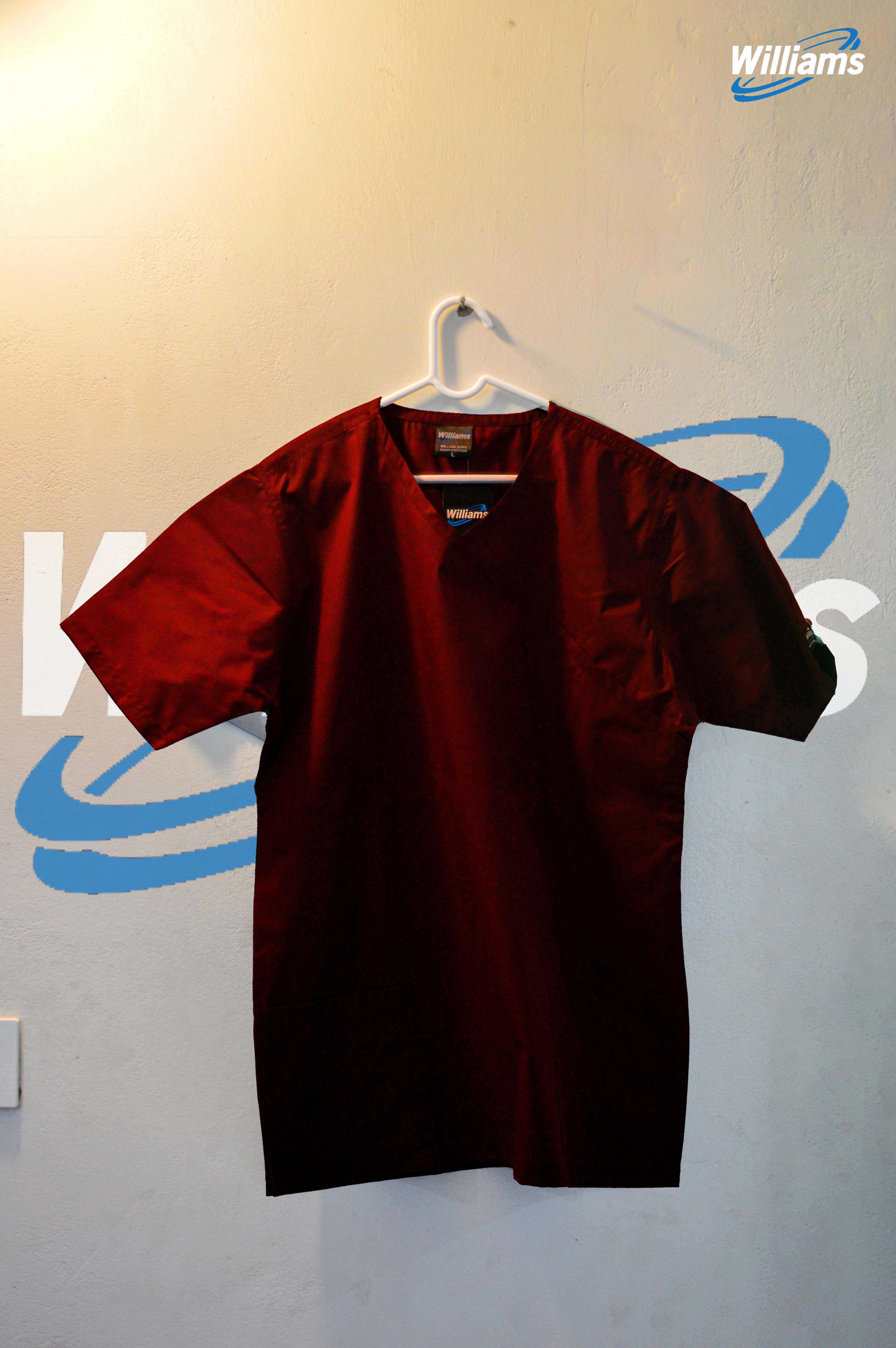 Maroon Nurse Scrub | Wrinkle-Free & Stretchable | William Sons Corp