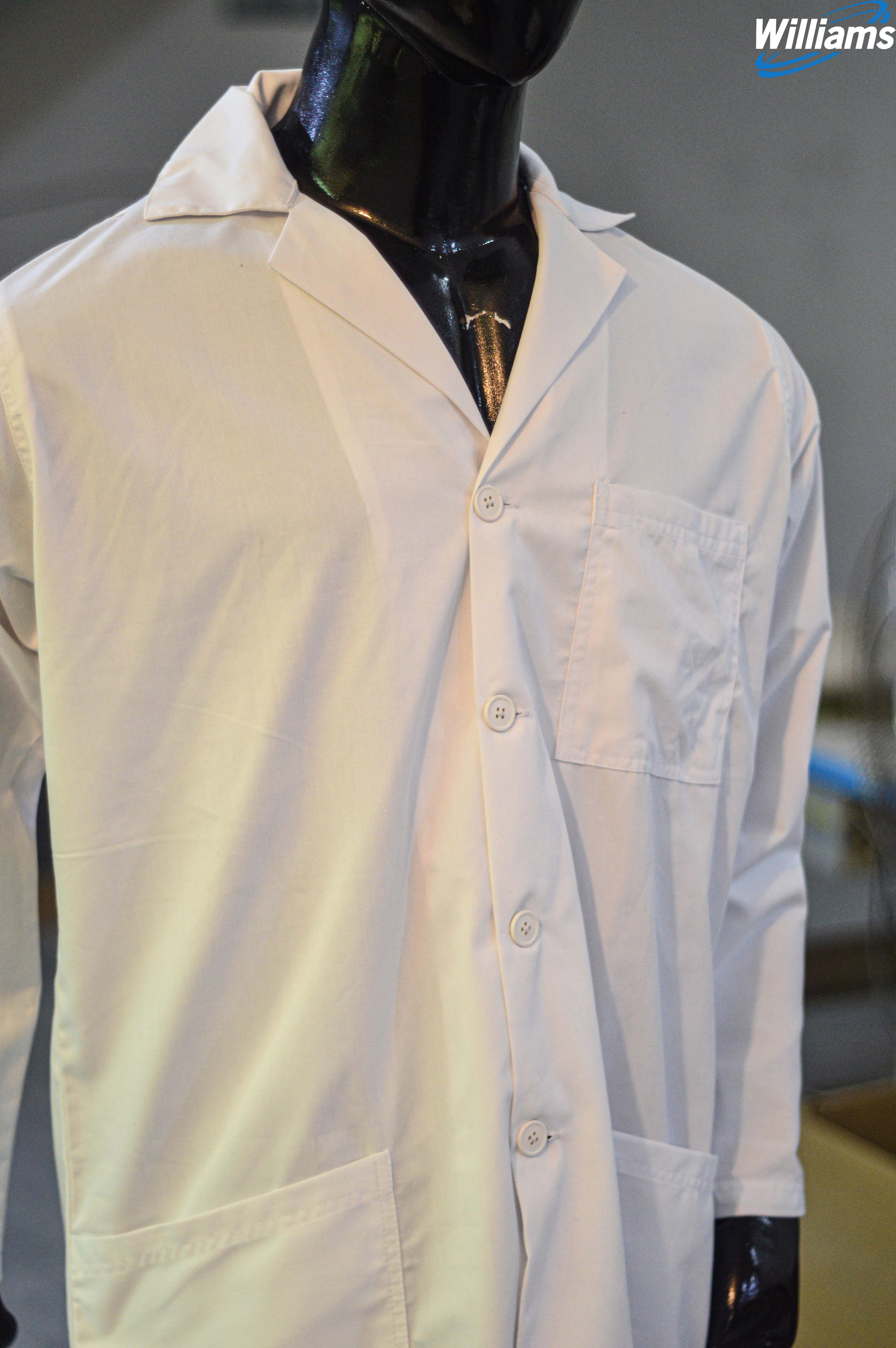 White Unisex Lab Coat | Professional & Functional | William Sons Corp