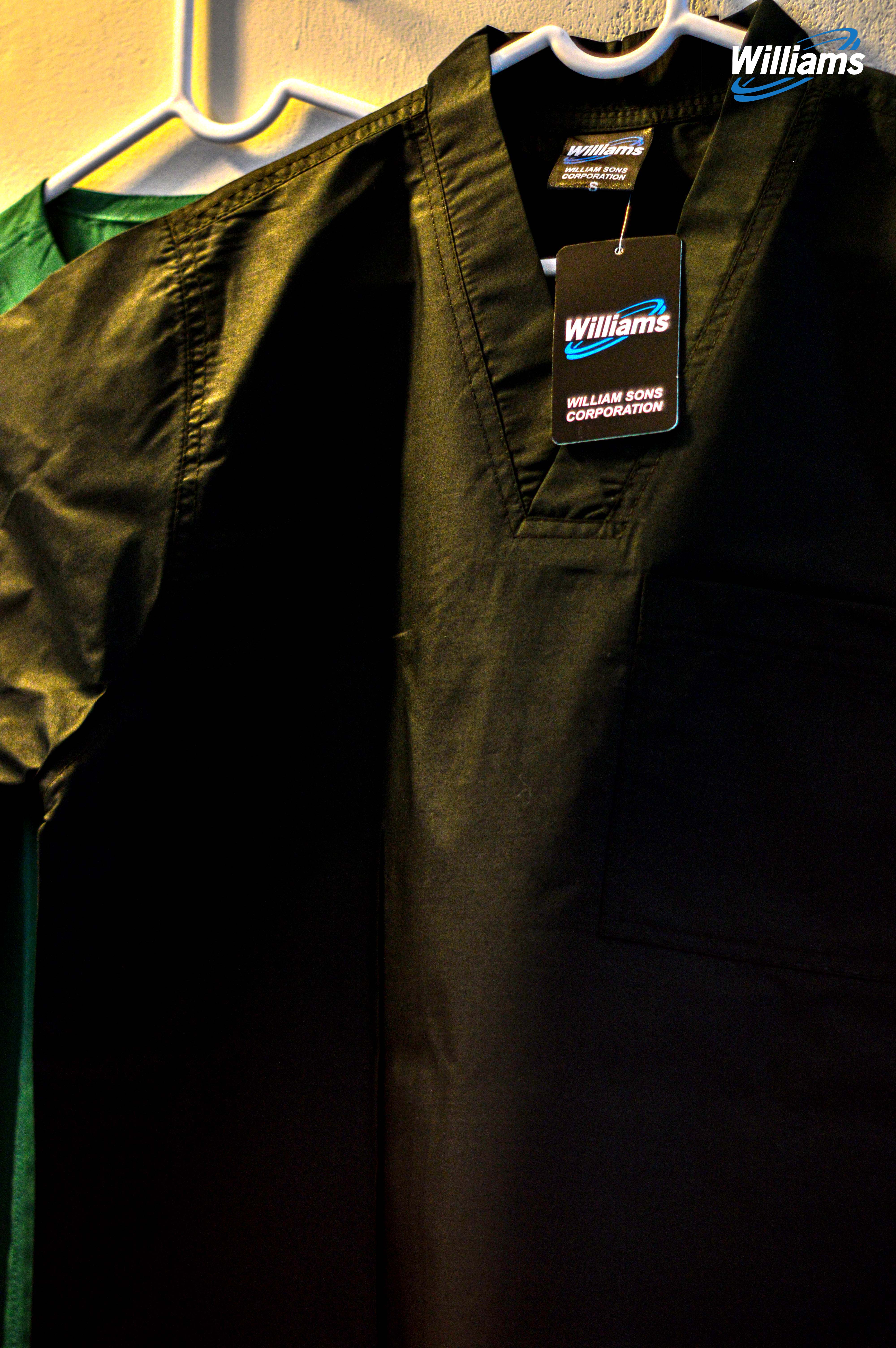 Olive V-Neck Men's Scrub | William Sons Corp