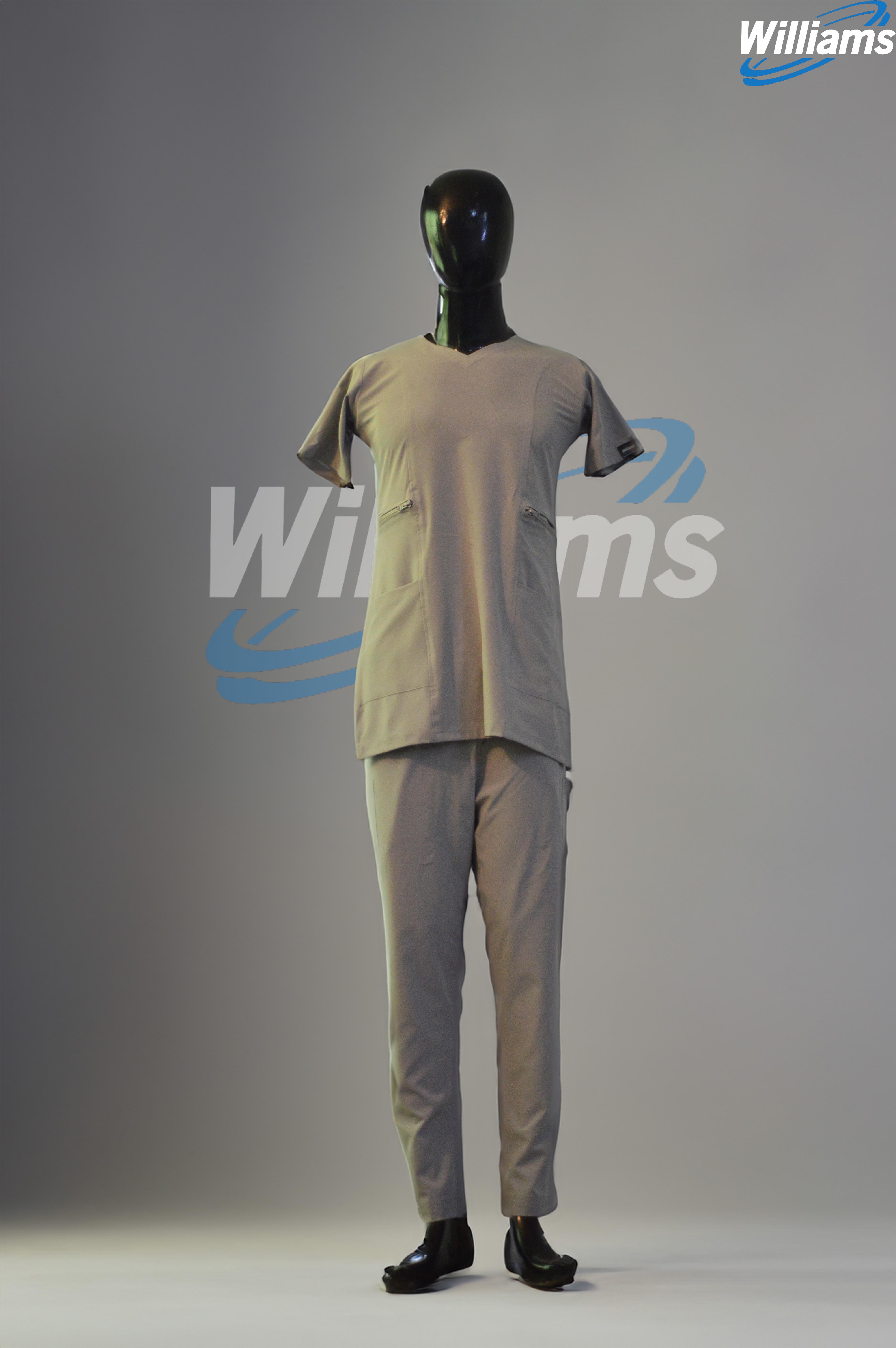Silver Grey Scrub Set | William Sons Corp