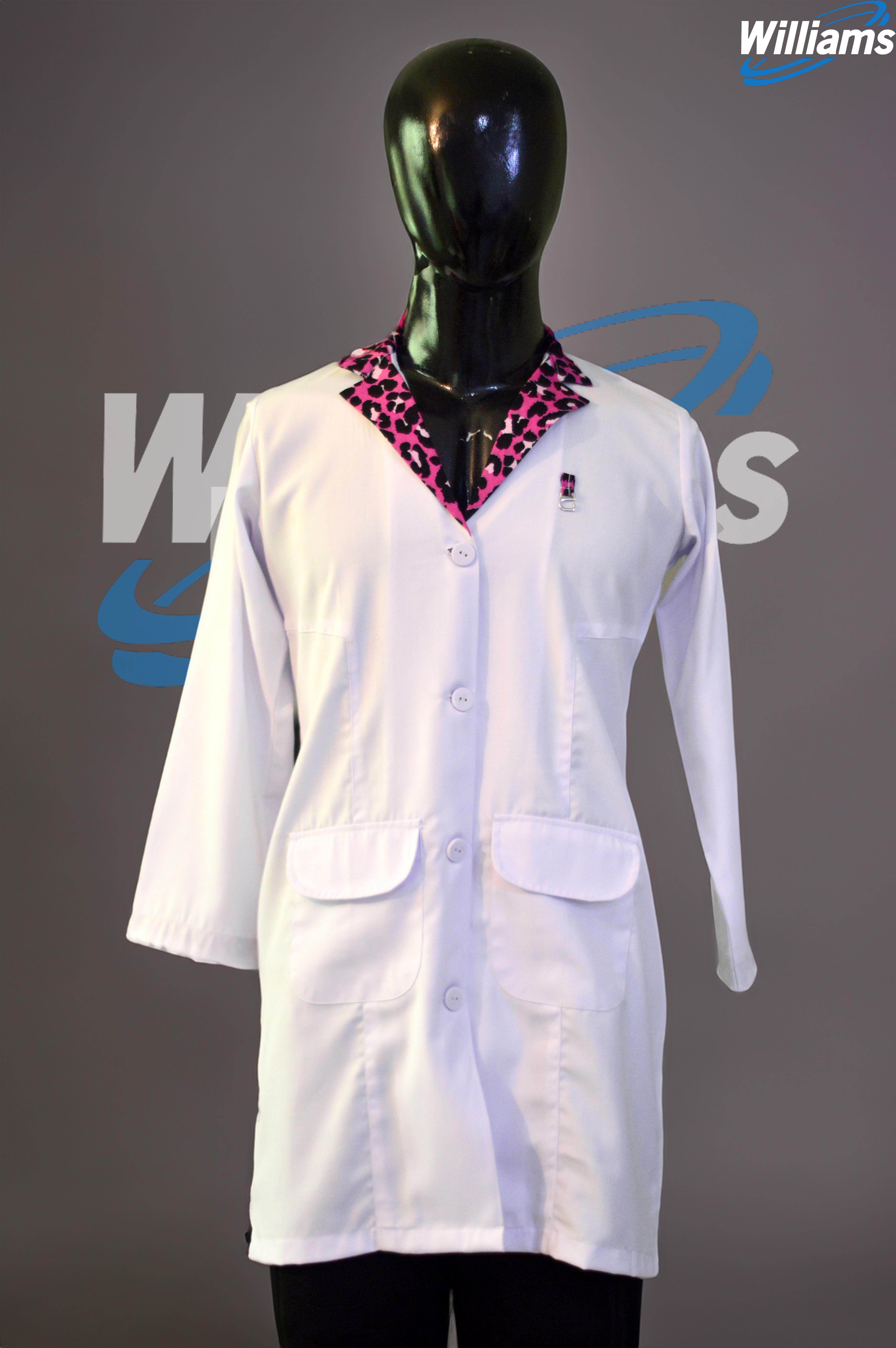 Pink Cheetah Print Lab Coat | William Sons Corp