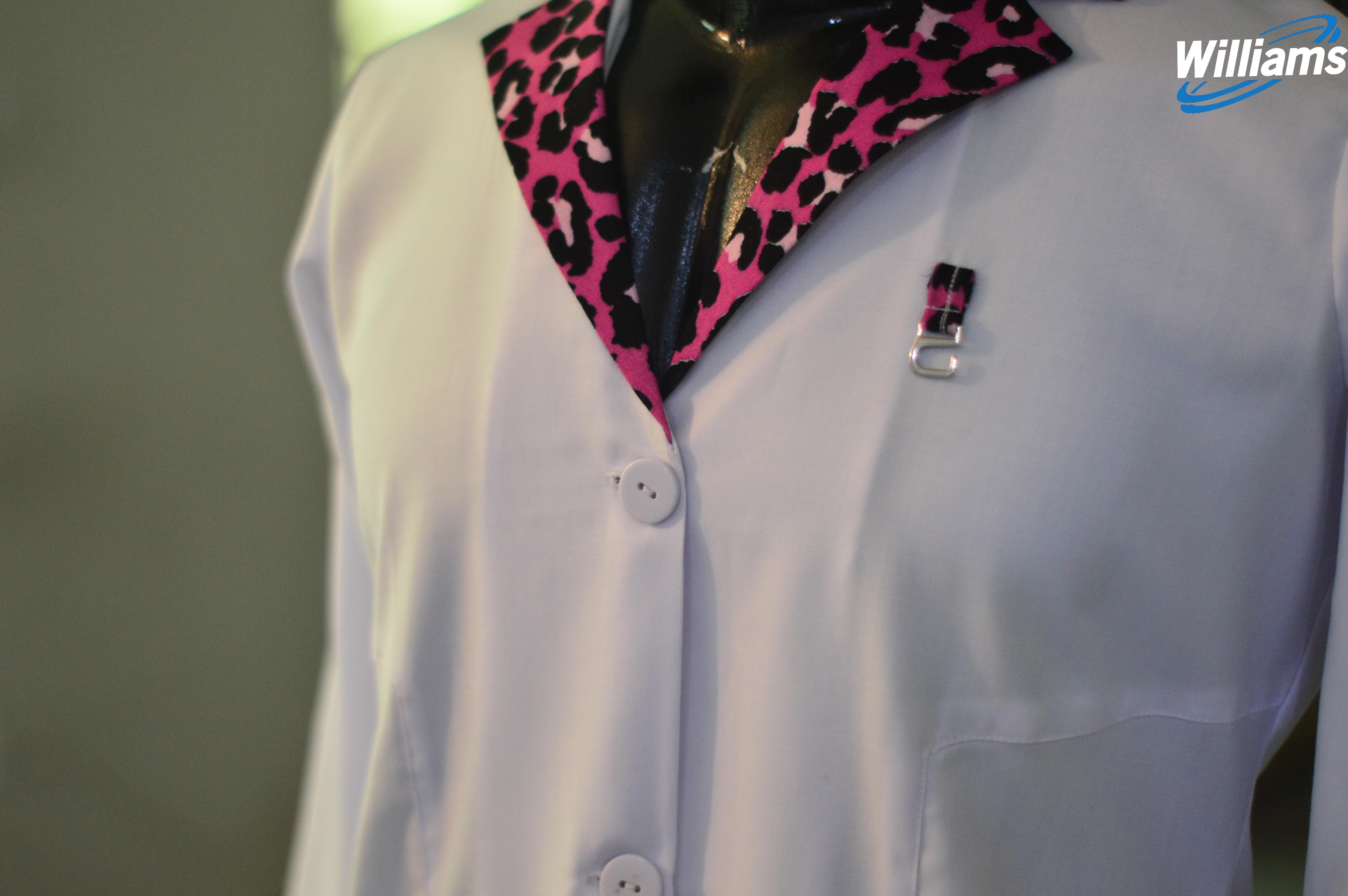 Pink Cheetah Print Lab Coat | William Sons Corp