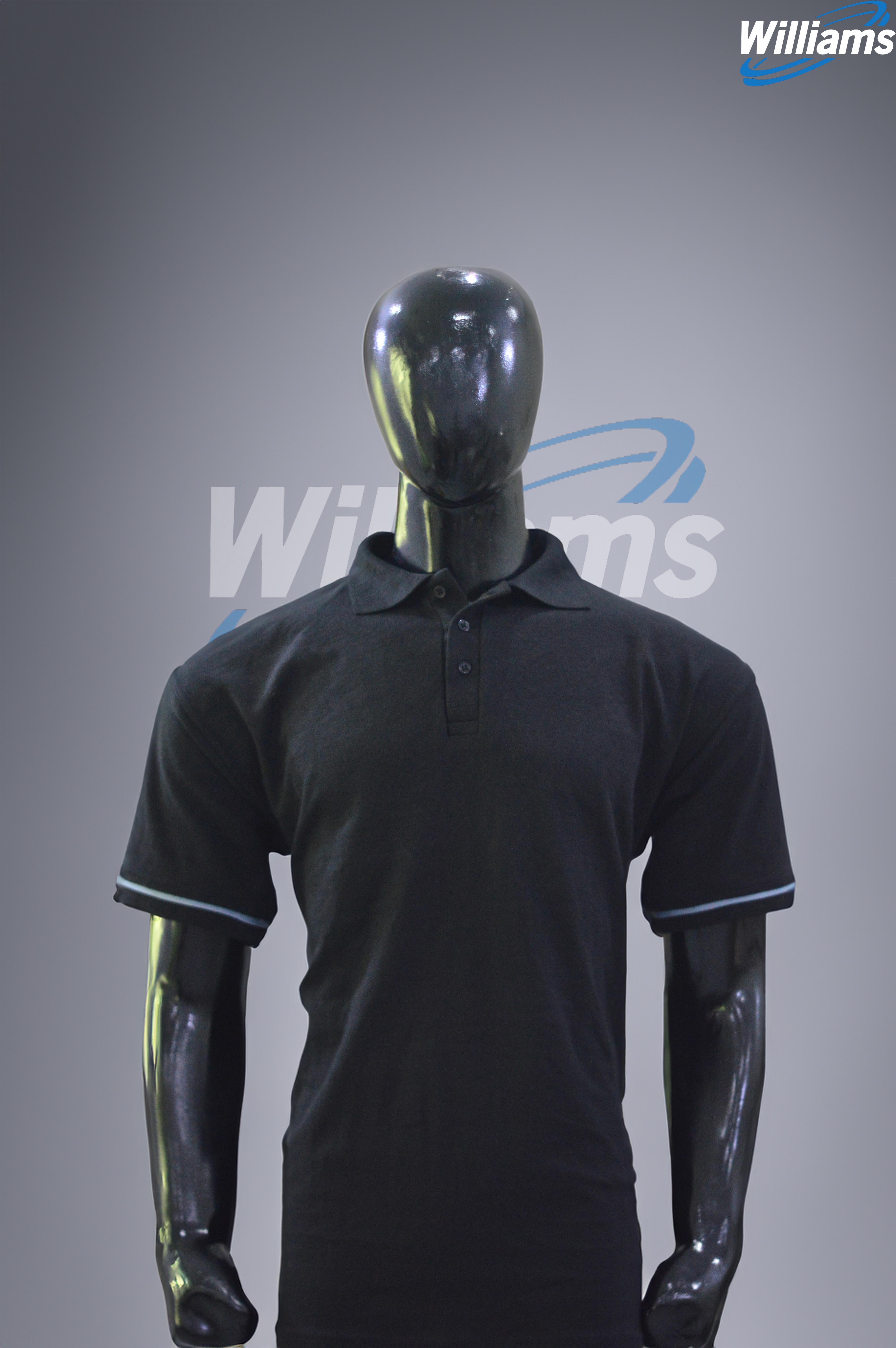 Deep Black Men's Polo | William Sons Corp