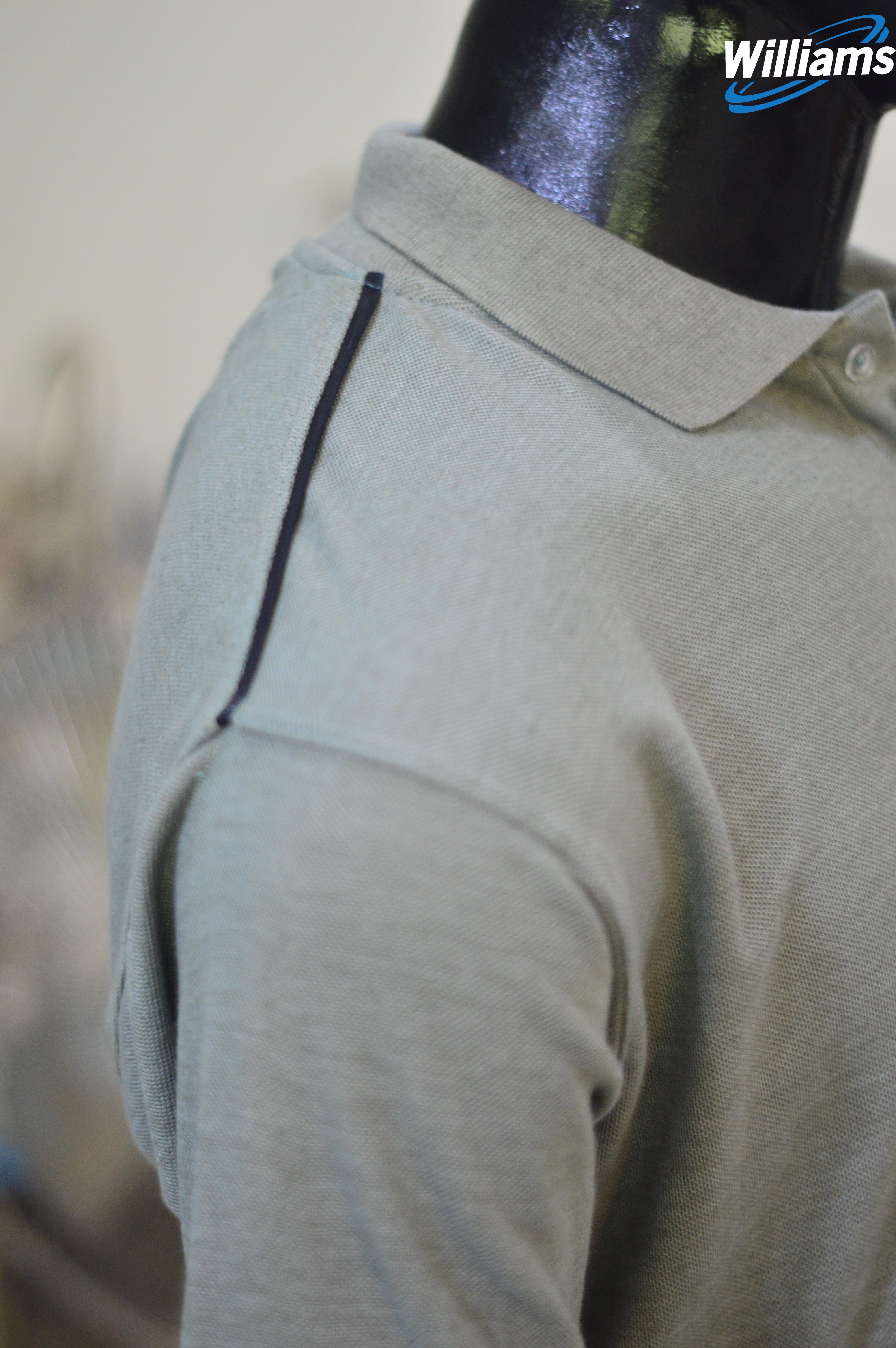 Men's Heather Grey Polo | William Sons Corp