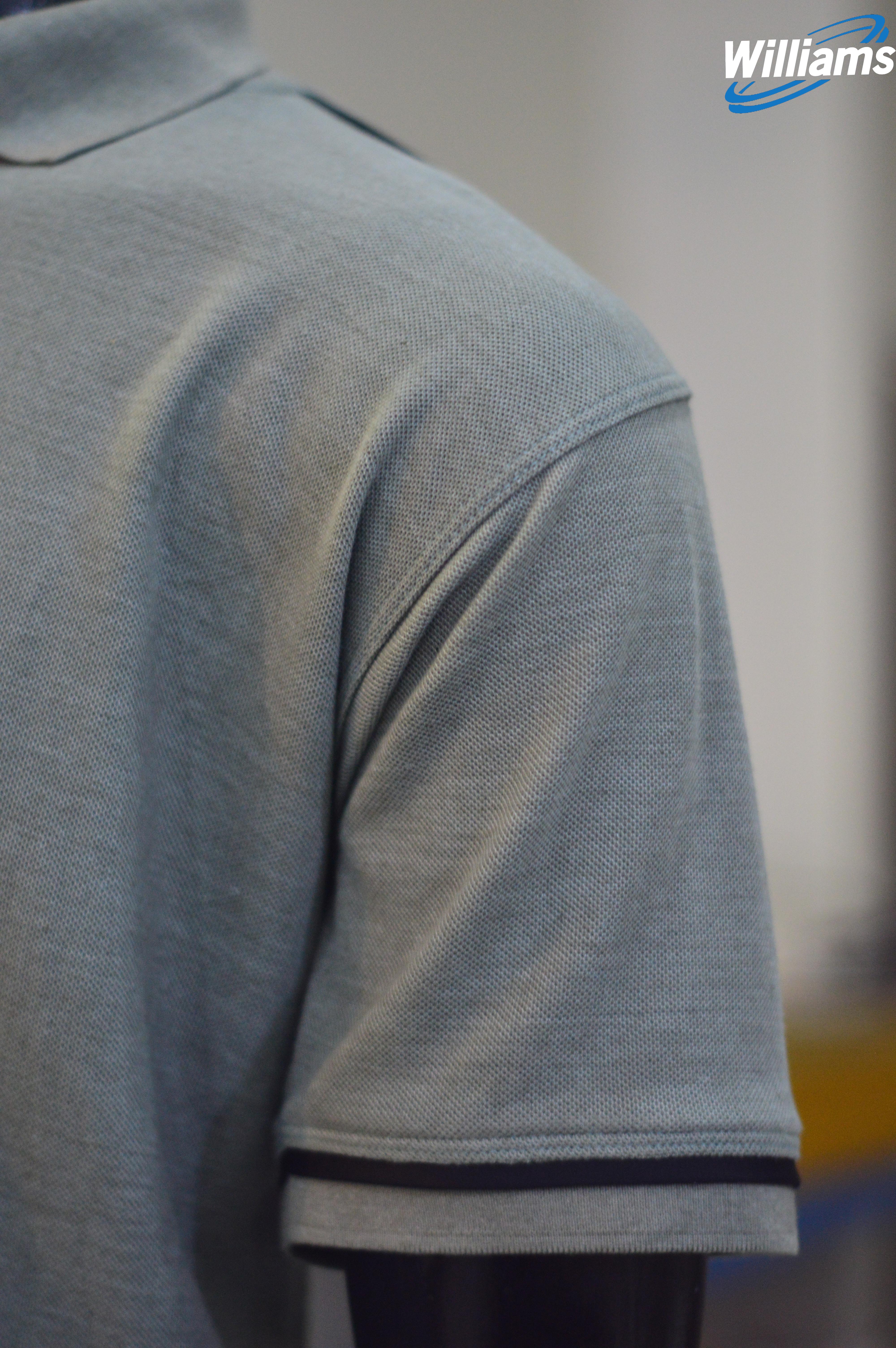 Men's Heather Grey Polo | William Sons Corp