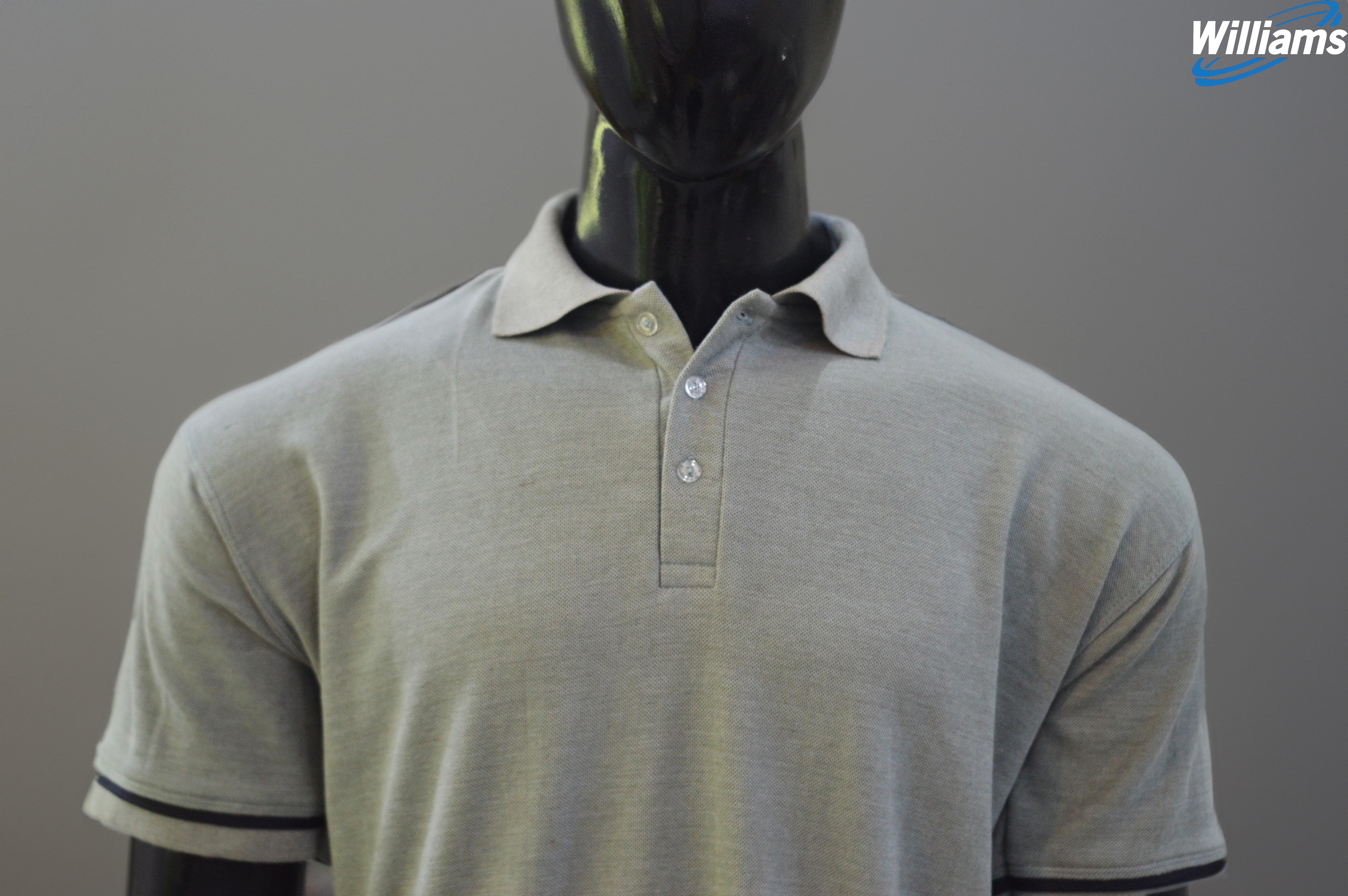 Men's Heather Grey Polo | William Sons Corp