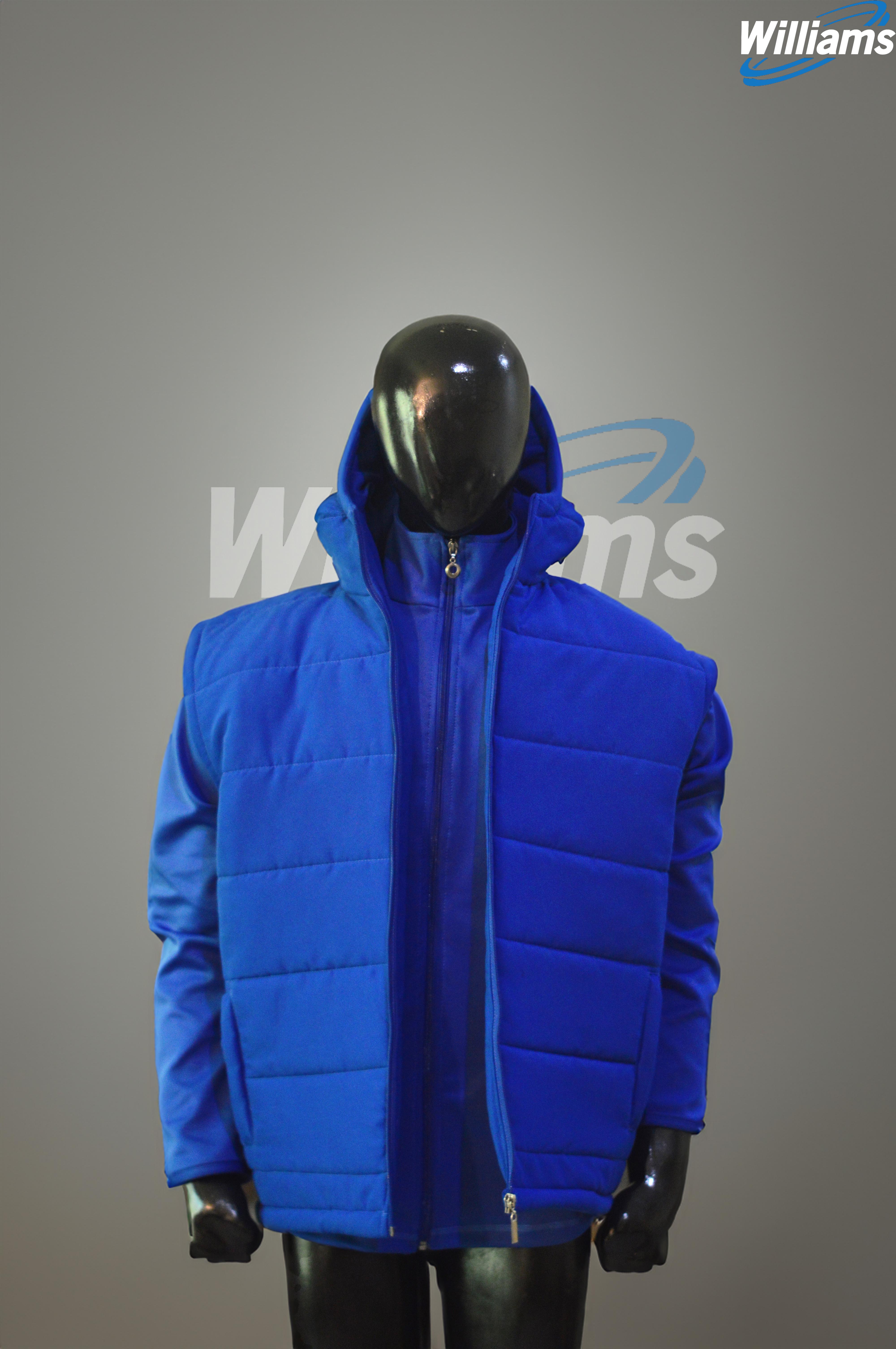Blue Sleeveless Puffer | William Sons Corp