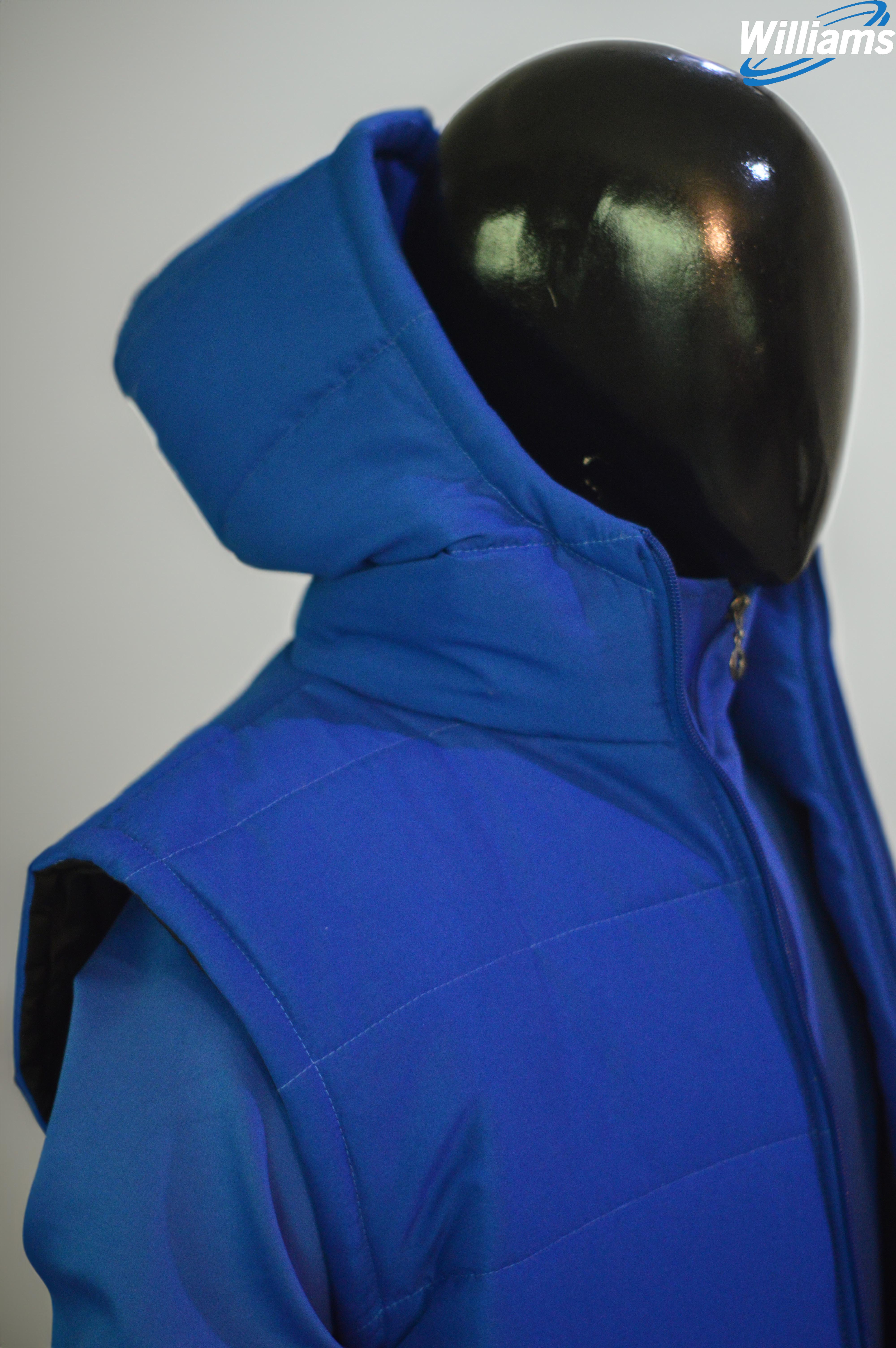 Blue Sleeveless Puffer | William Sons Corp