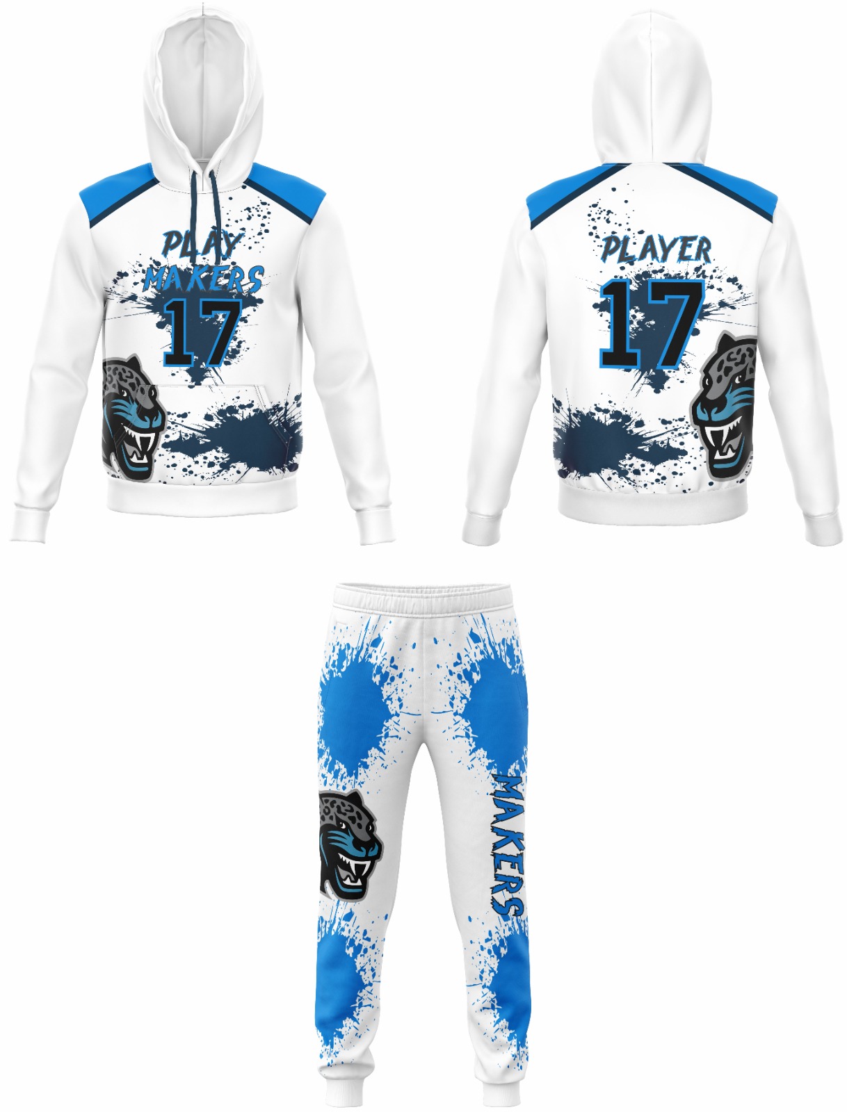 Custom Sports Hoodie and Pants Set