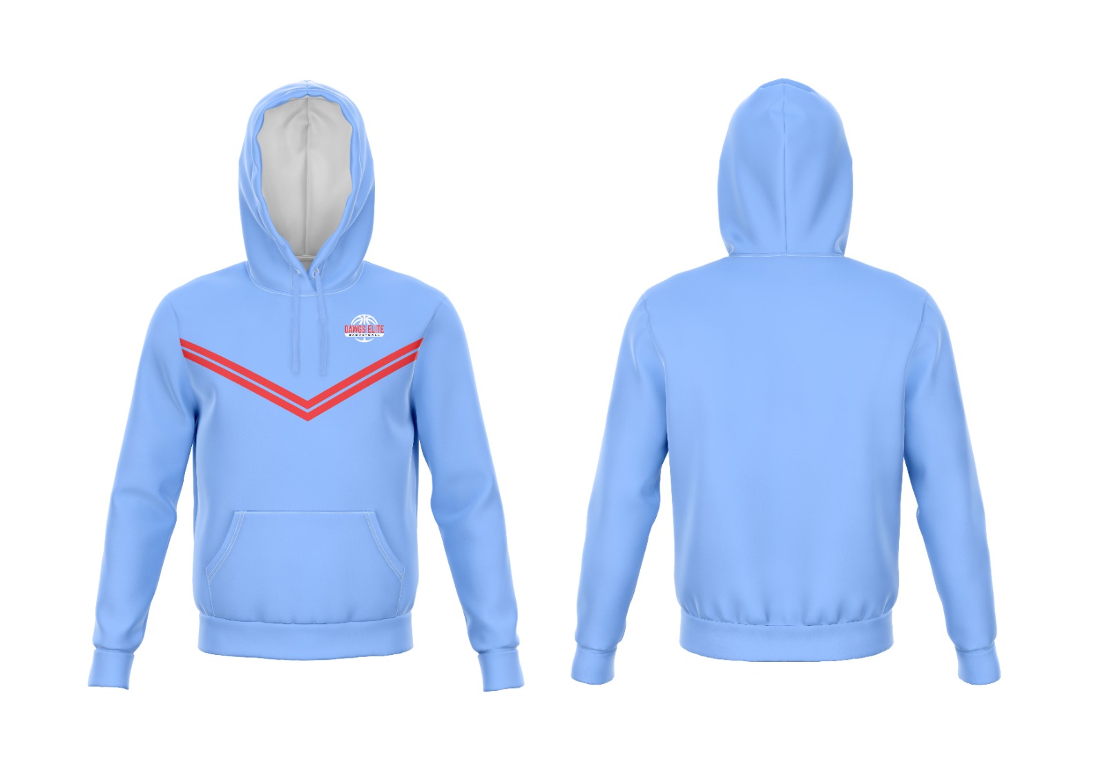 Blue Hooded Hoodie