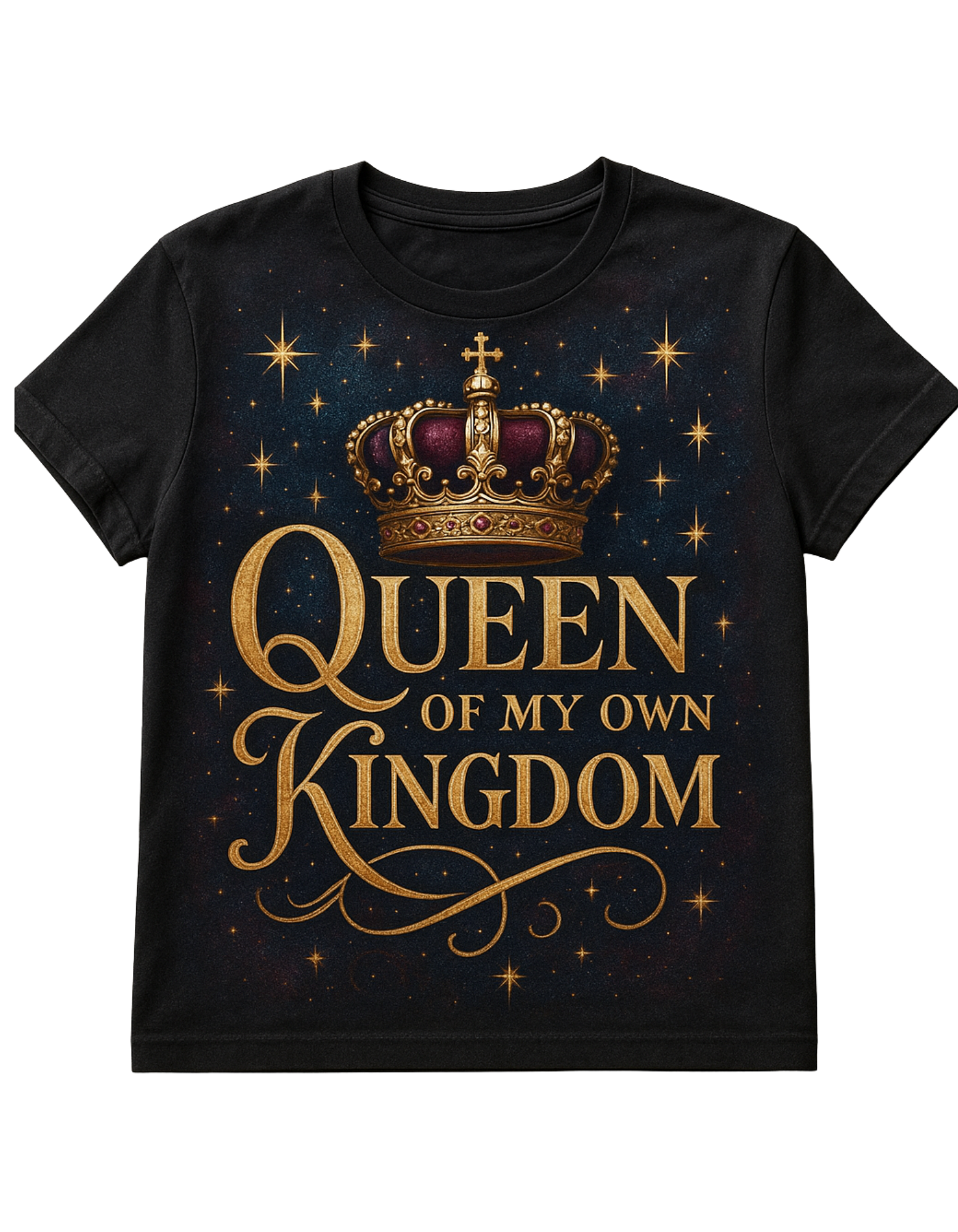 👑 Queen of My Own Kingdom Tee – Regal Empowerment Shirt