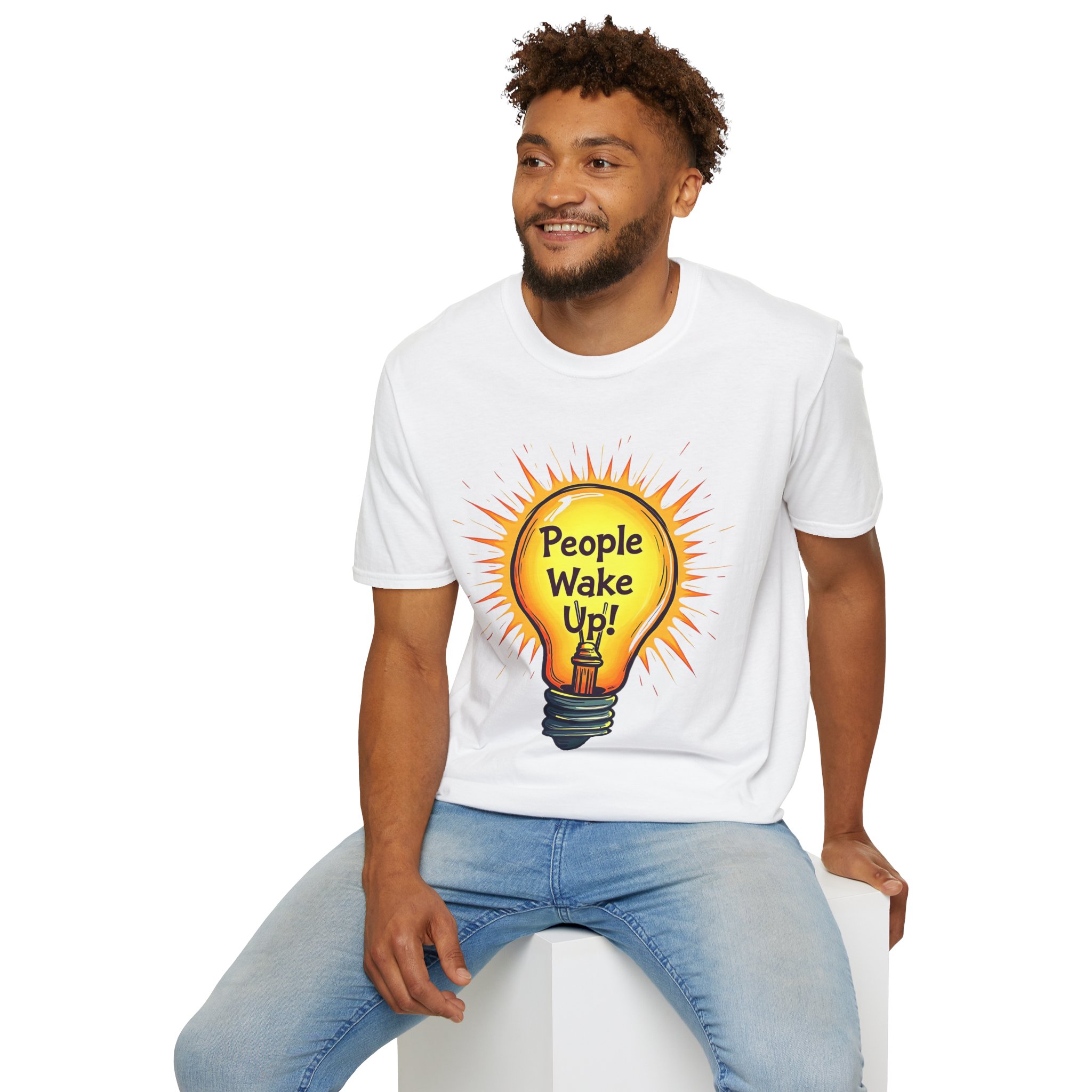 People Wake Up! Tee – Bold Awareness Graphic Shirt