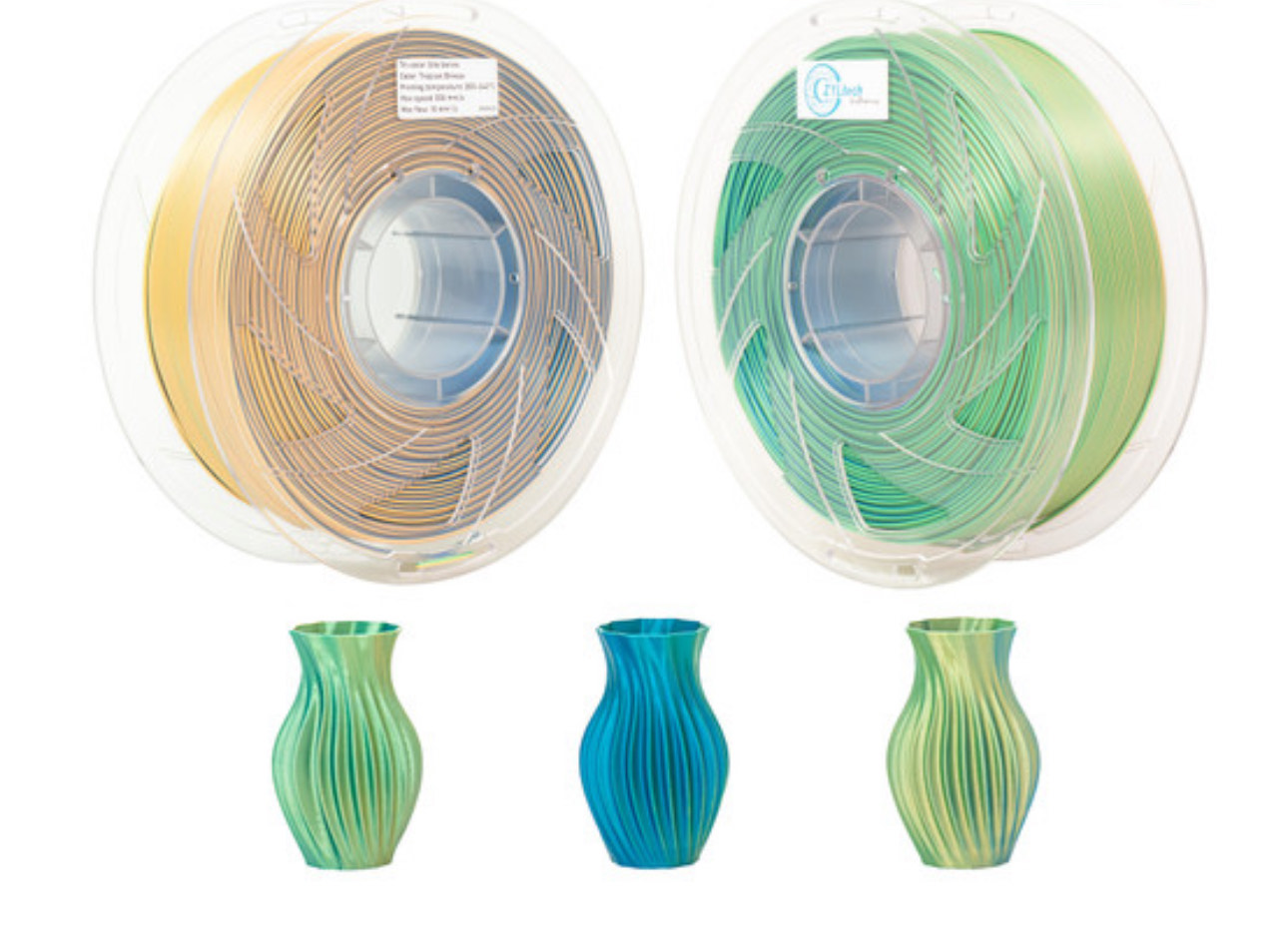 ZYLtech Tri Color Silk PLA