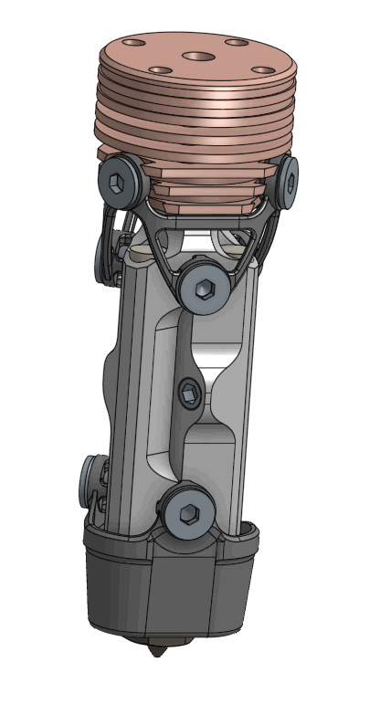 Tricorn Hotend - High Flow - Long: Semi-Assembled