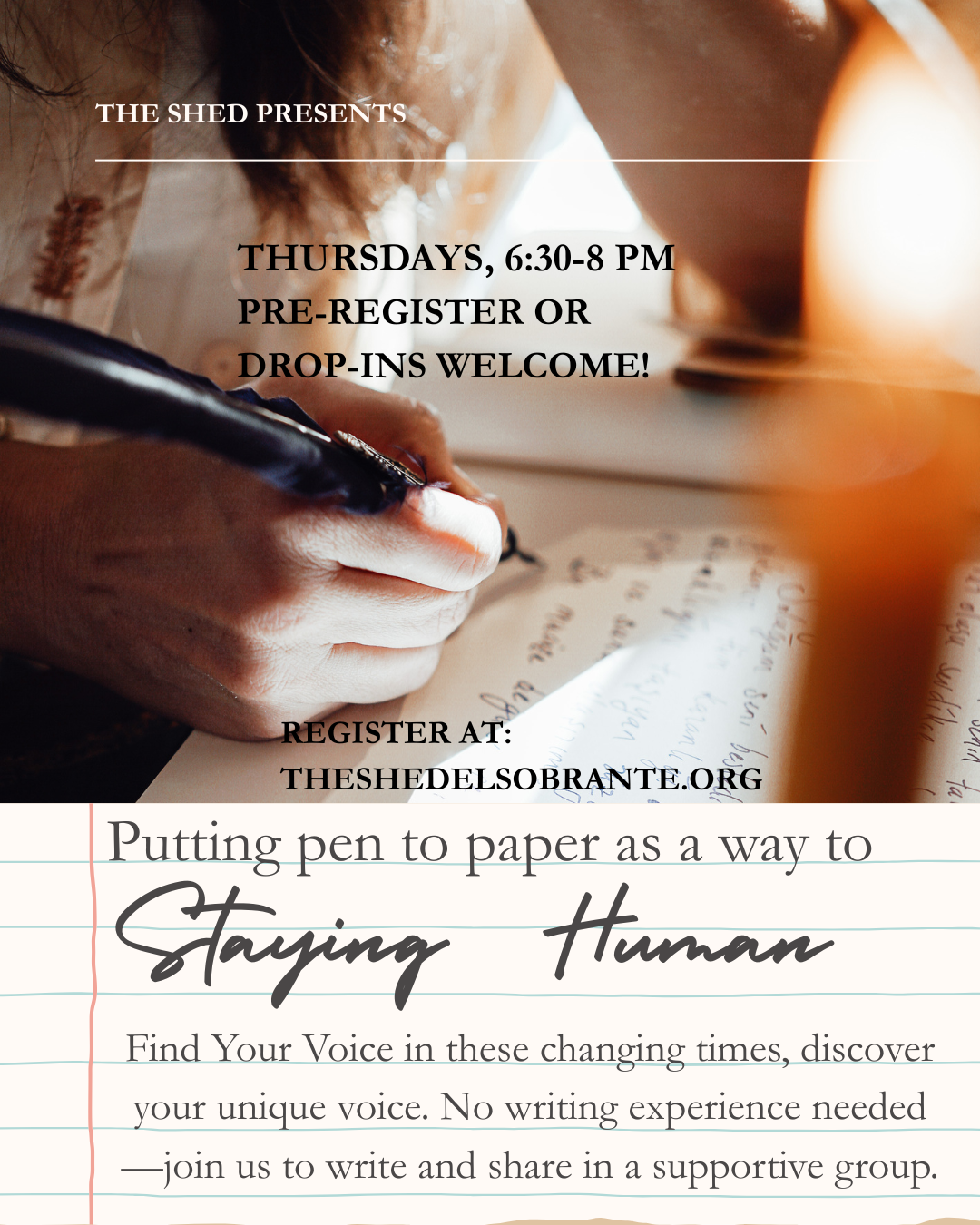 May Writing Class, Staying Human