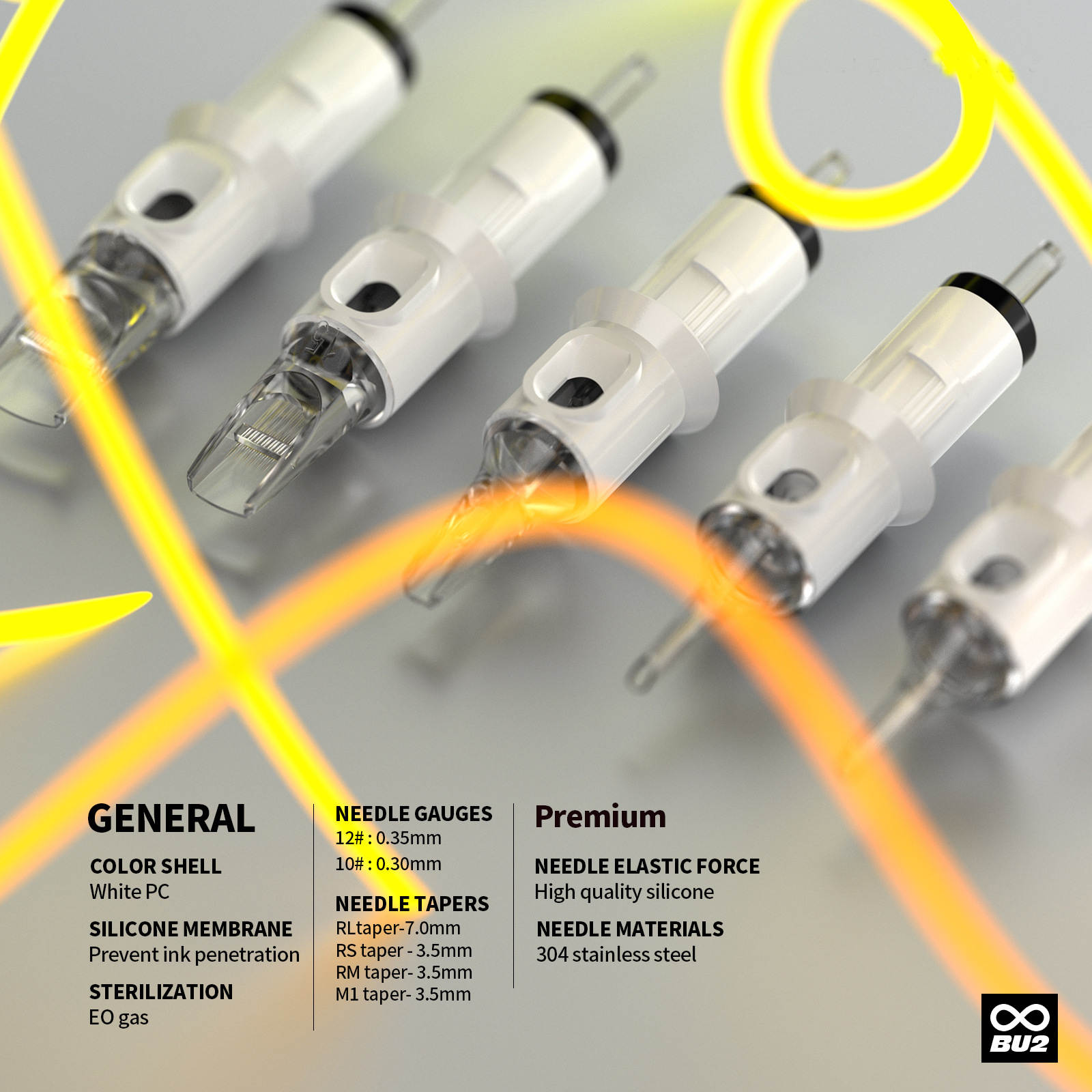White Cartridge Pack Of 20 pc (Round Magnum)