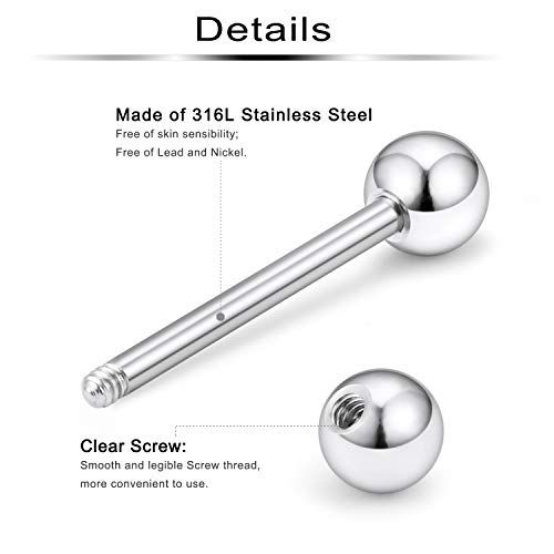 Externally Treaded Barbell with Ball