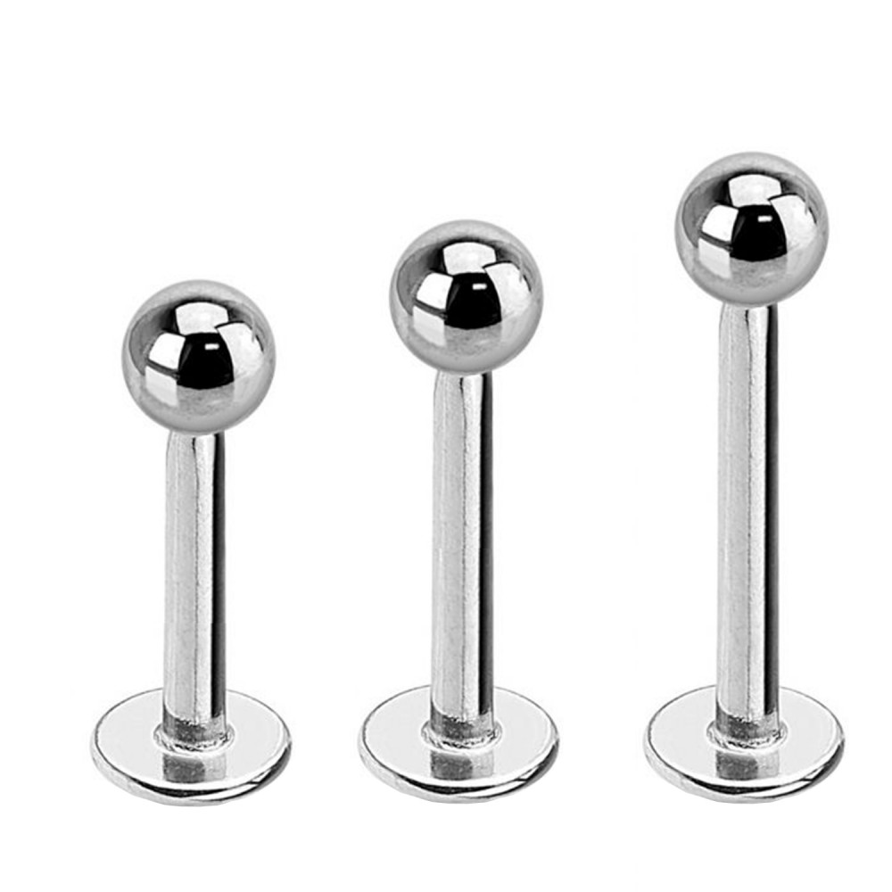  Externally Treaded Labret With Top Ball
