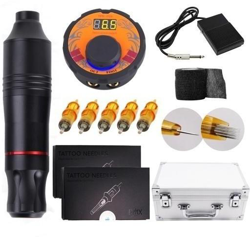 Sigma Tattoo Kit with 1-Pen Tattoo Machine, 1pc Professional TPN026 Power supply