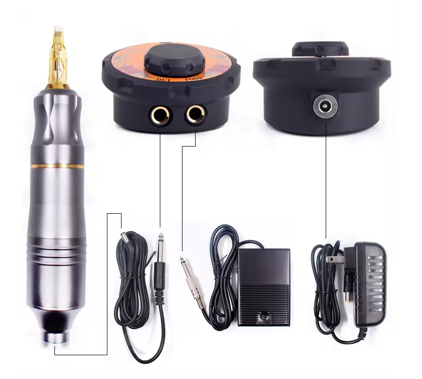 Sigma Tattoo Kit with 1-Pen Tattoo Machine, 1pc Professional TPN026 Power supply