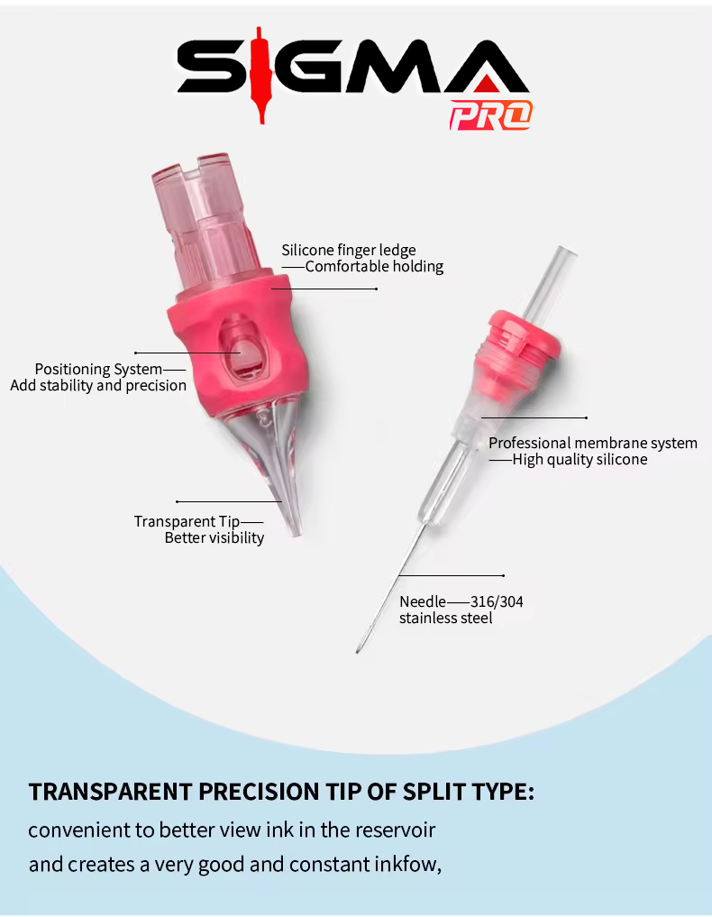 Sigma Pro - Premium Quality Silicone Tattoo Cartridge (Make Easy Tattooing)