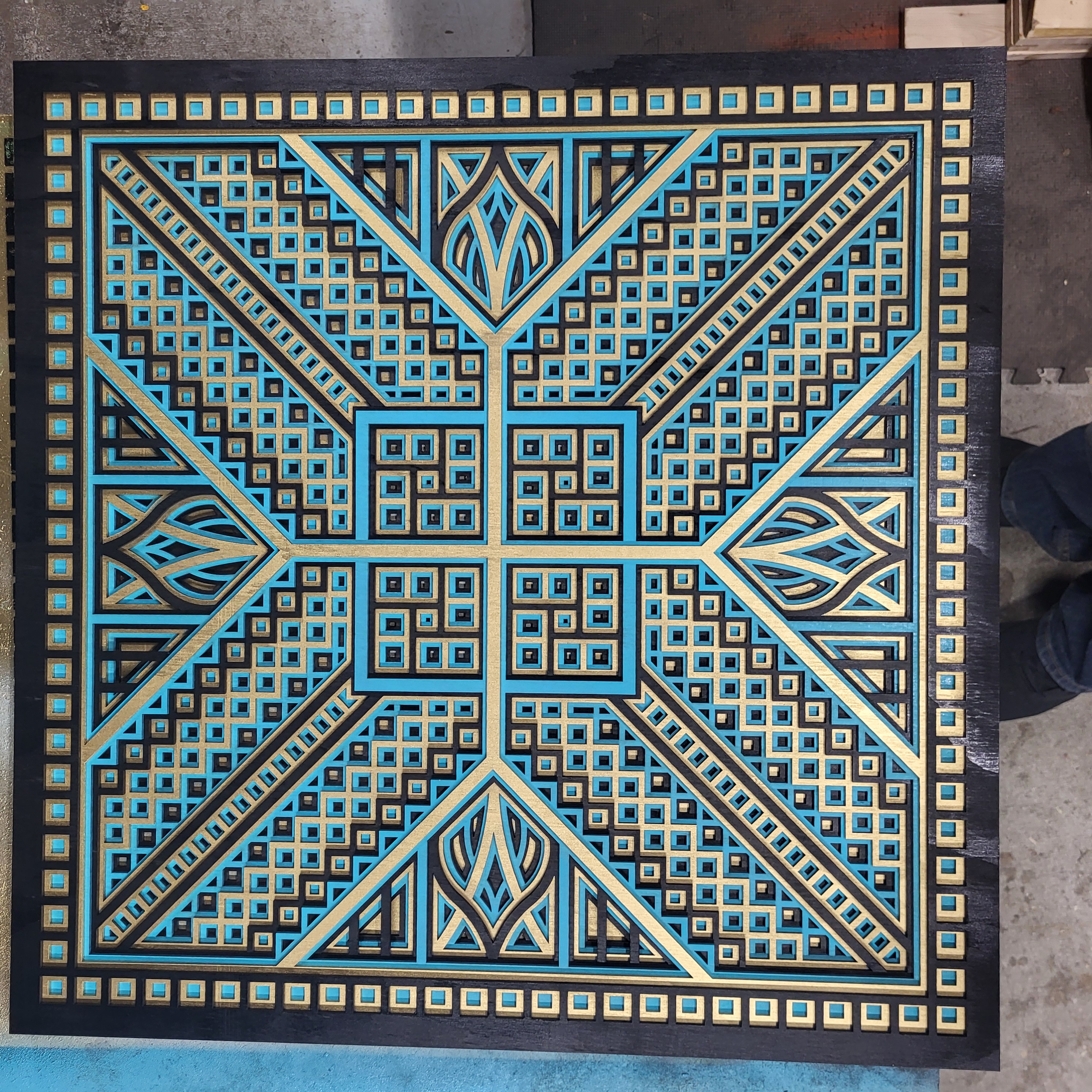 Geometric Cubes Wall Art