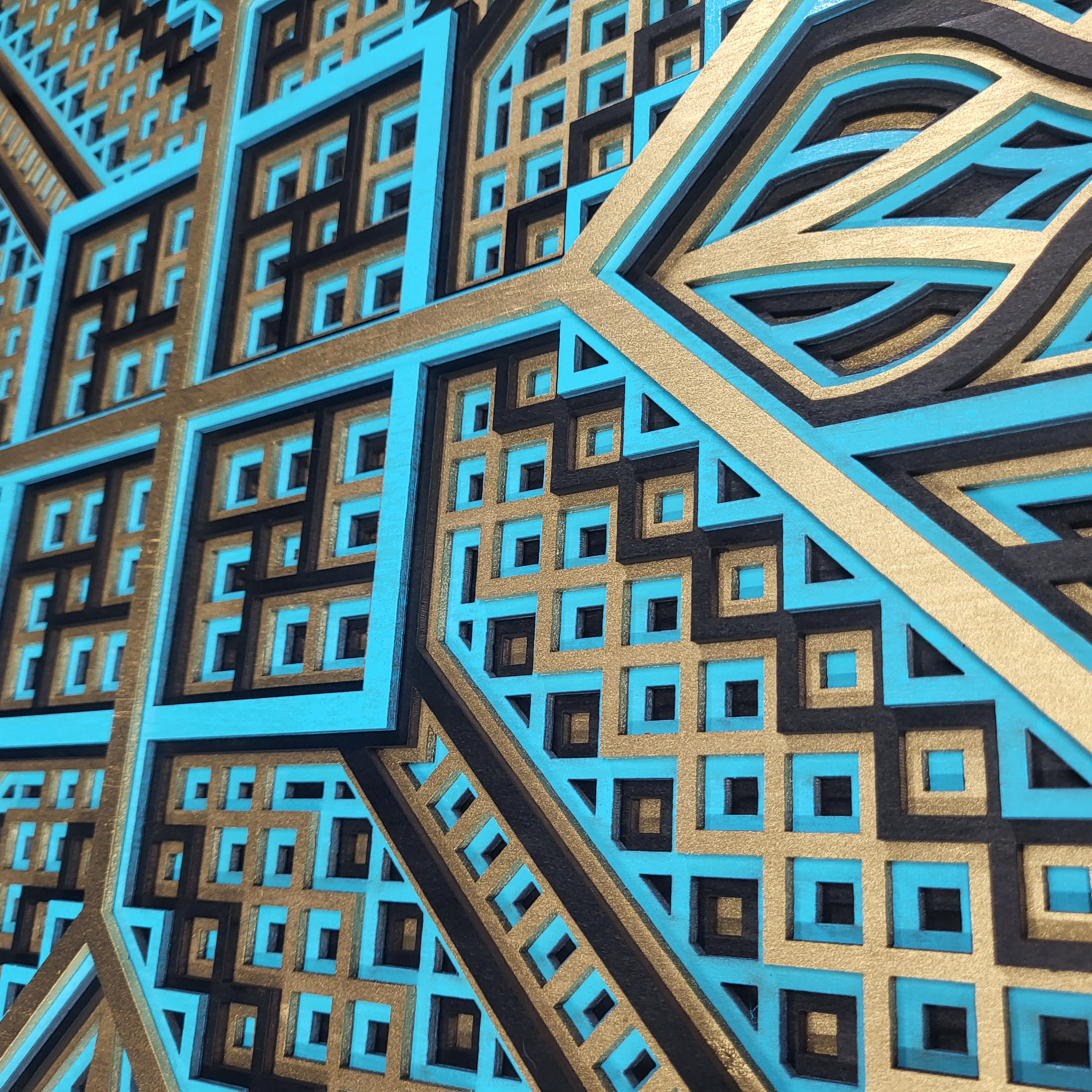 Geometric Cubes Wall Art