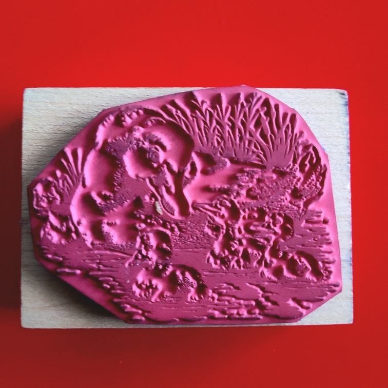 Inkadinkado Mother Duck With Ducklings Vintage Rubber Stamp