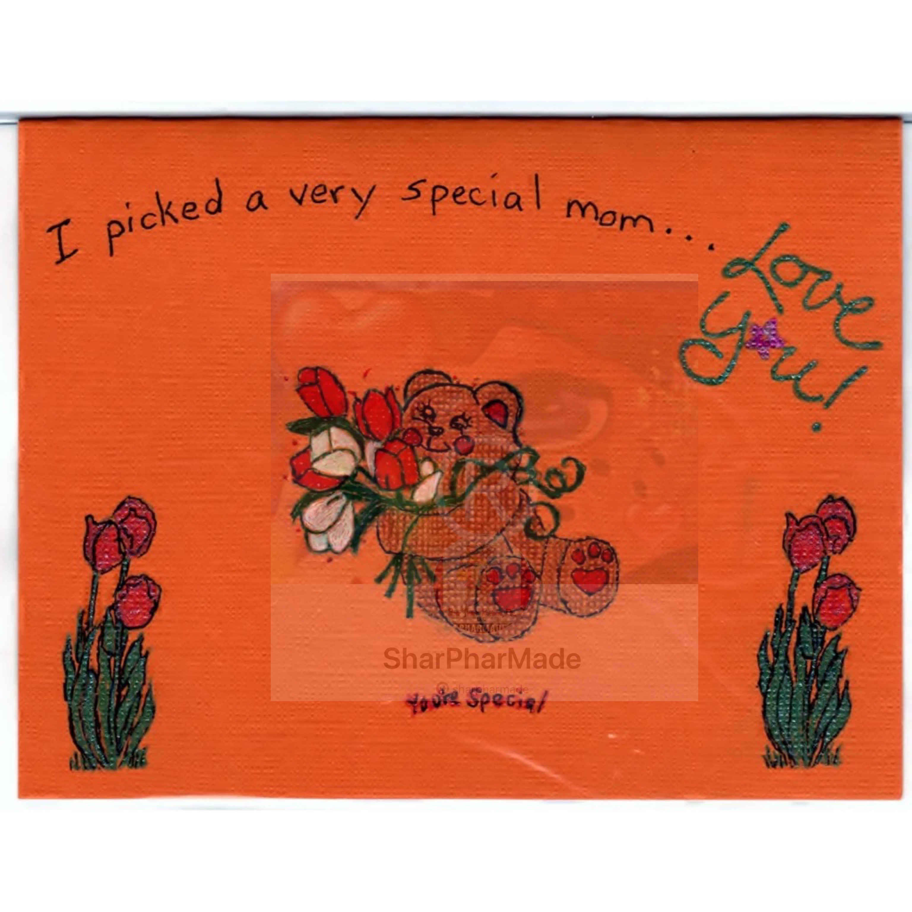 Mothers Day Handmade Good Greeting Supply Card CLEARANCE