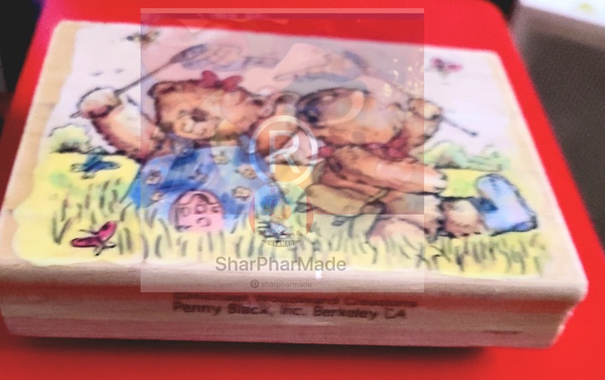 Penny Black, Inc. Butterfly Fun Vintage RARE Rubber Stamp