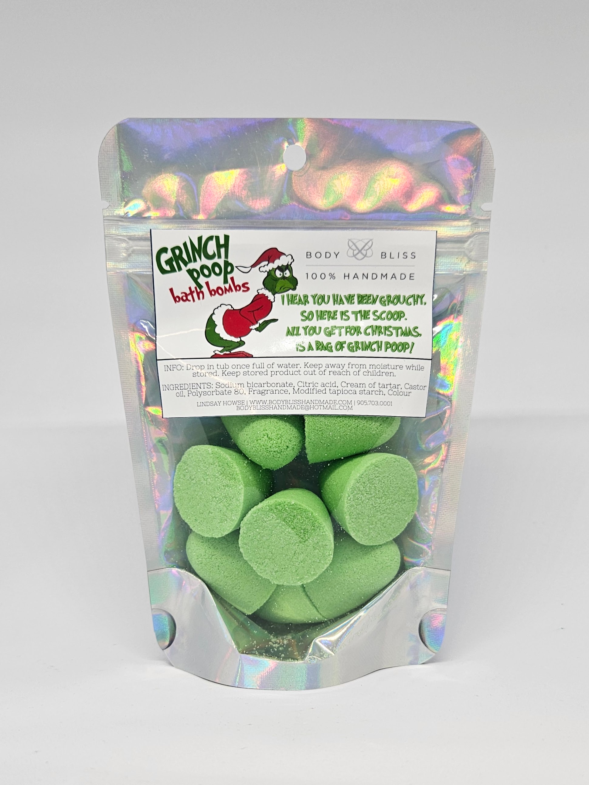 GRINCH POOP BATH BOMBS