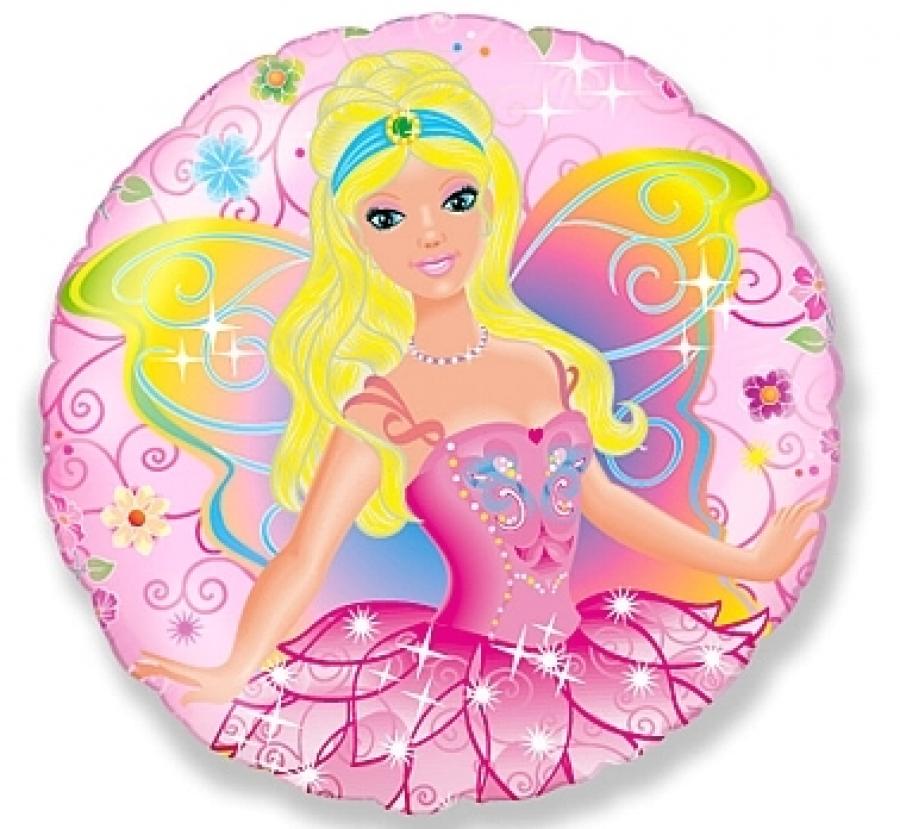 Folinis balionas ,,Rožinė princesė" (apvalus)