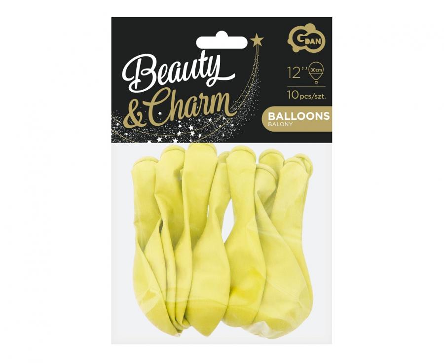 Geltonos spalvos balionų rinkinys (10 vnt.)