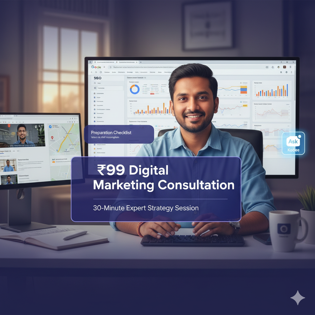 ₹99 Digital Marketing Consultation.