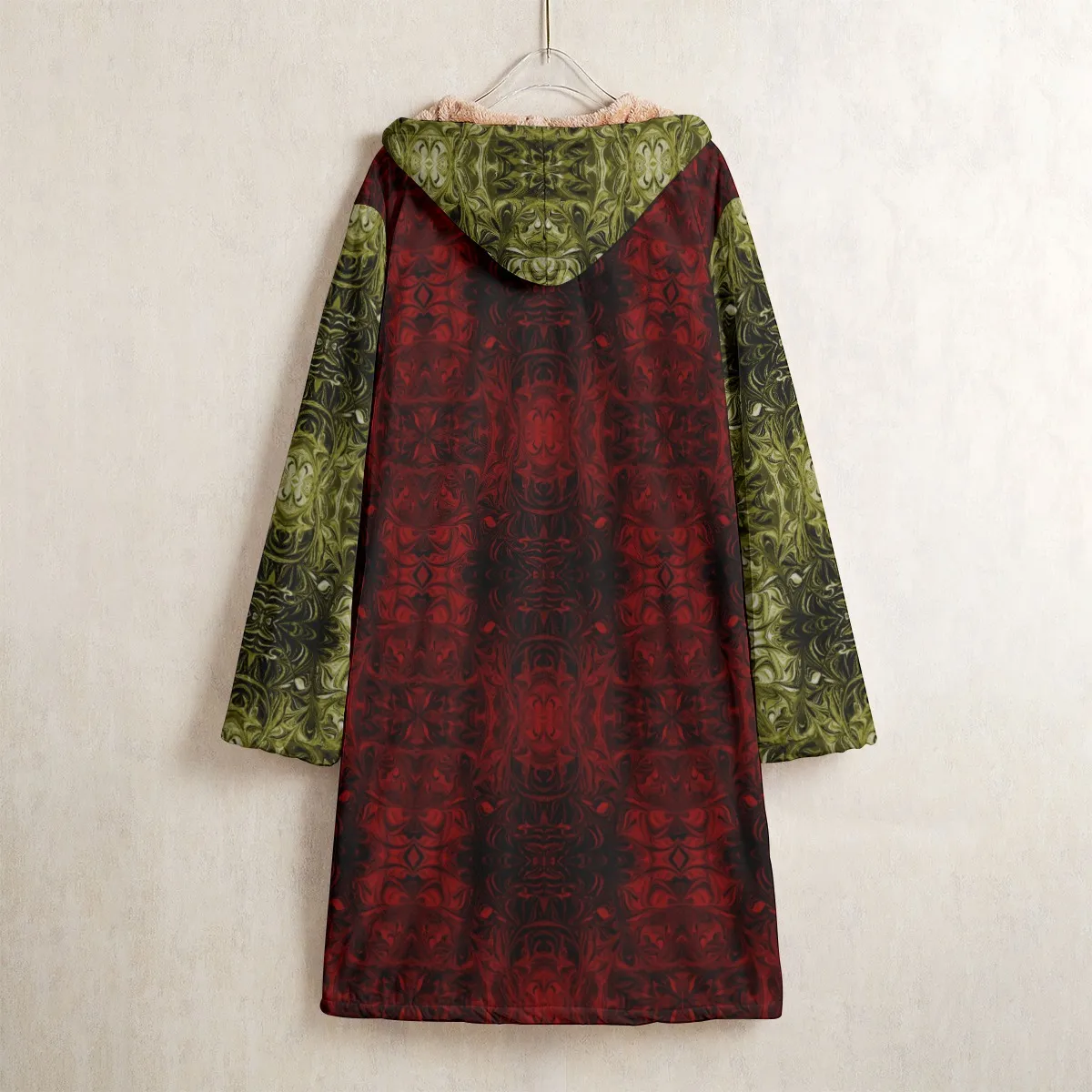 Horn Button Long Fleece Windbreaker