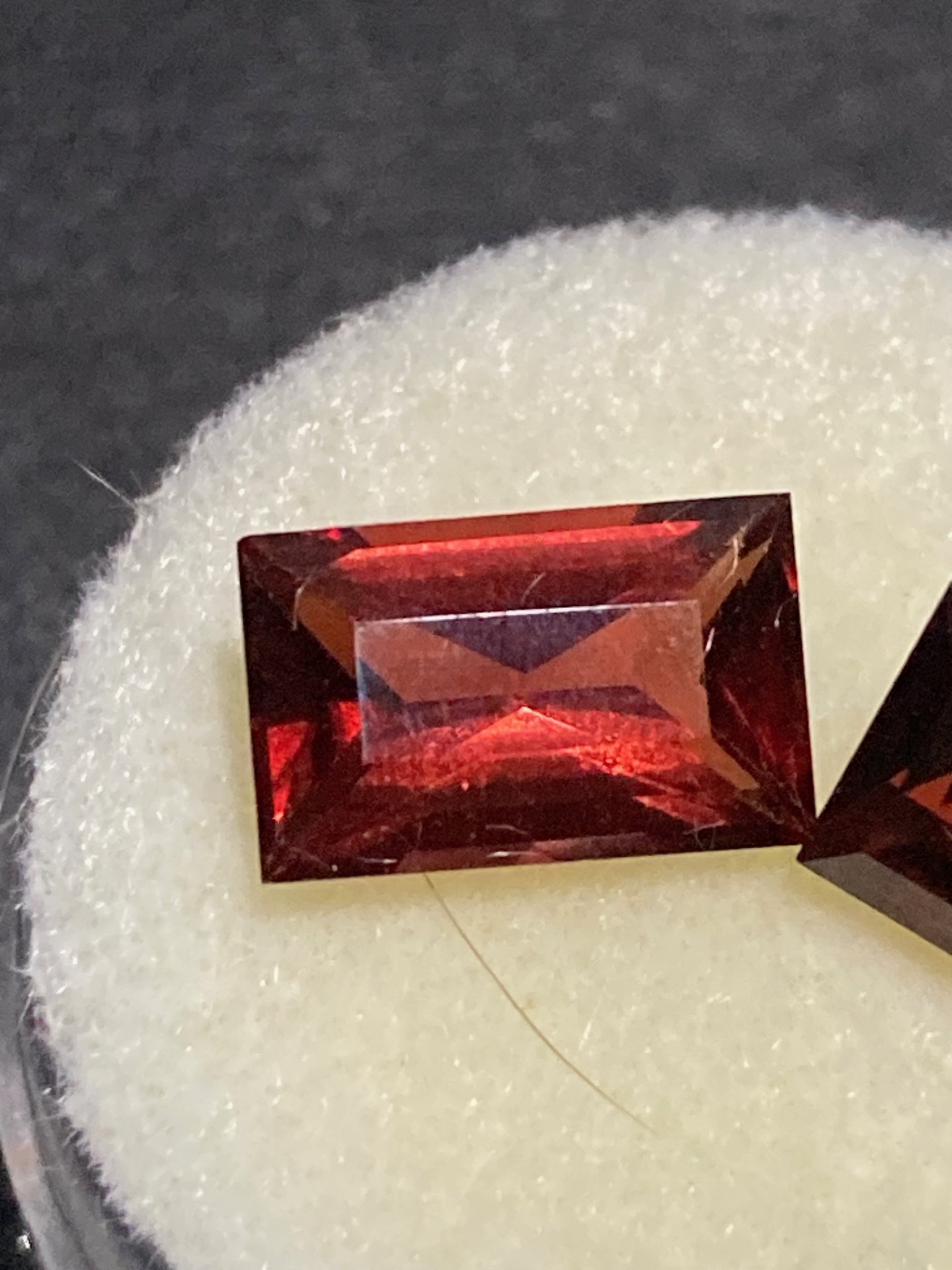Garnet-Rhodolite-Pigeon Blood  Red / PAIR