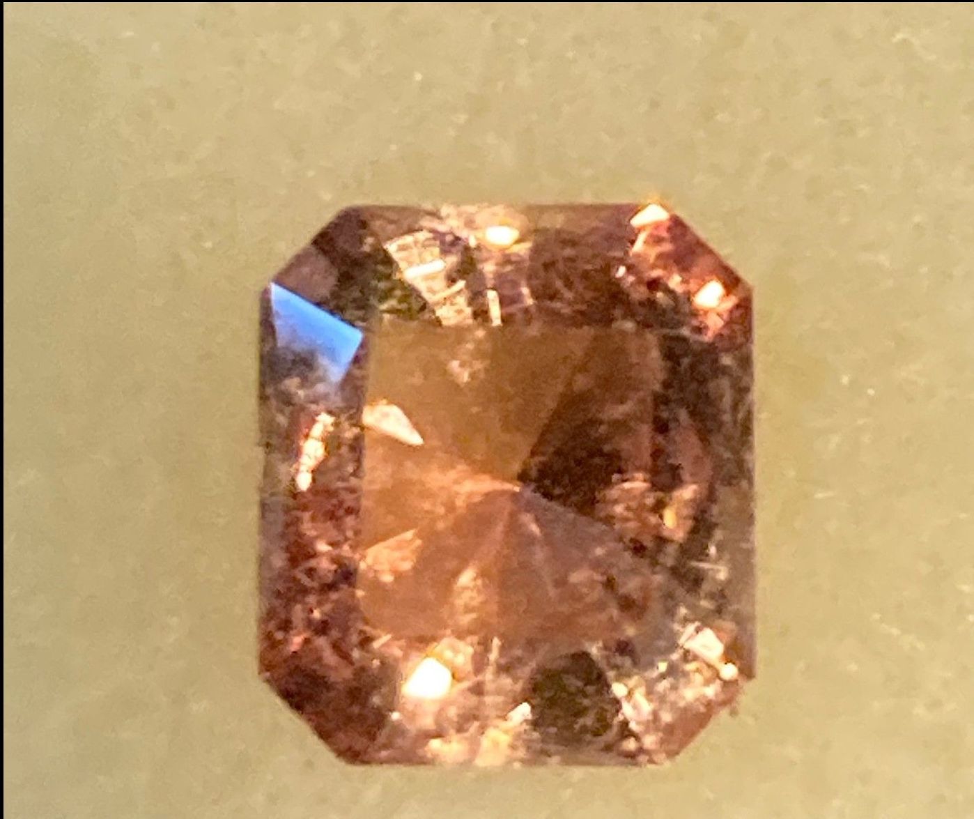 Sunstone- Reddish Orange - (red spot centered)- Dazzle