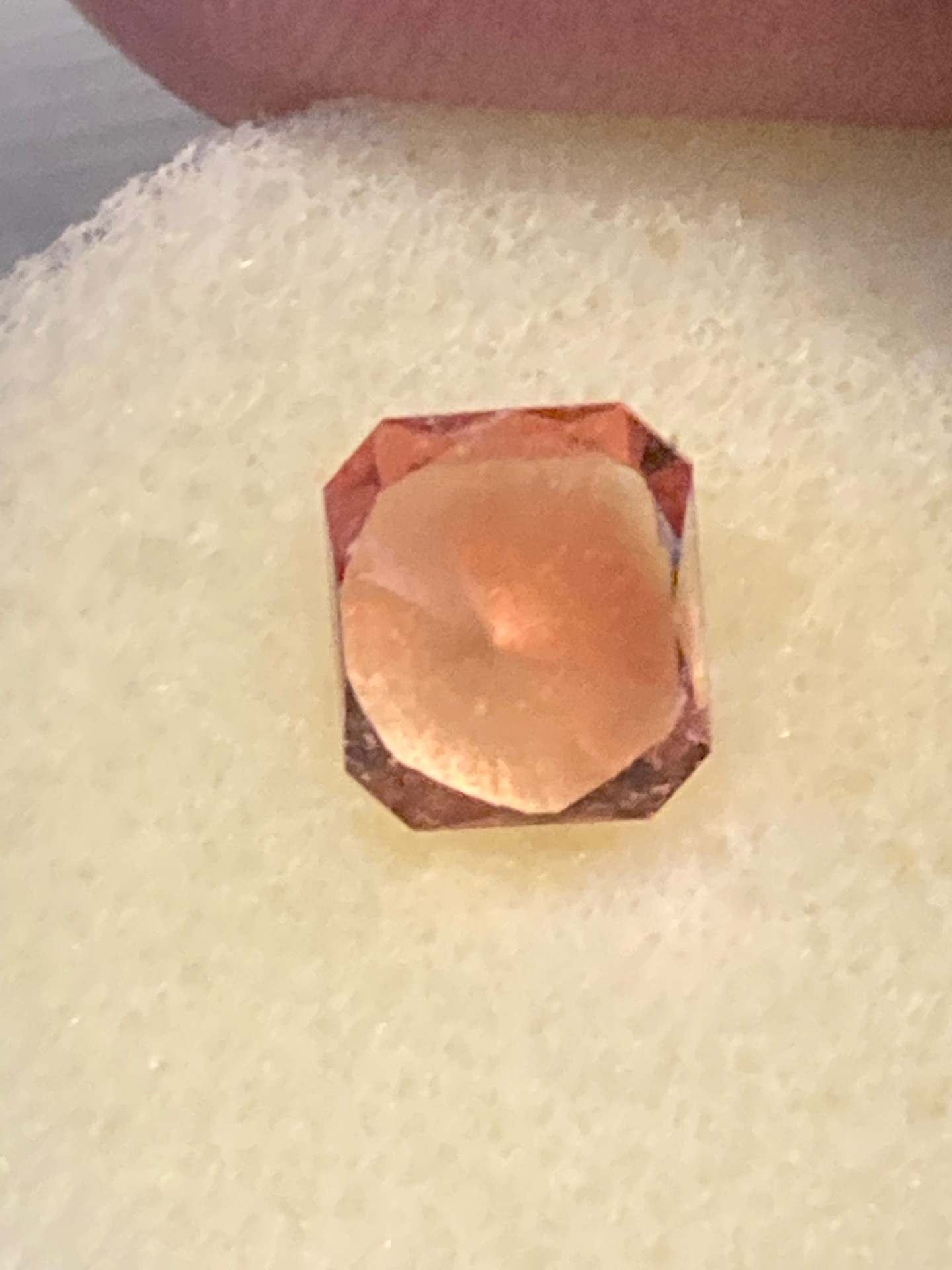 Sunstone- Reddish Orange - (red spot centered)- Dazzle