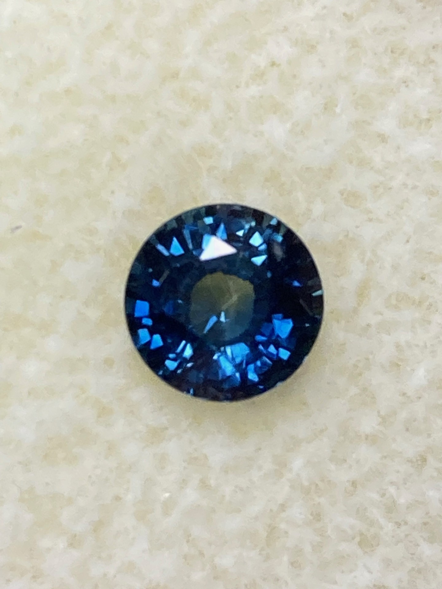 Sapphire- Blue Party coloring (unheated) 70% blue and 30% yellow