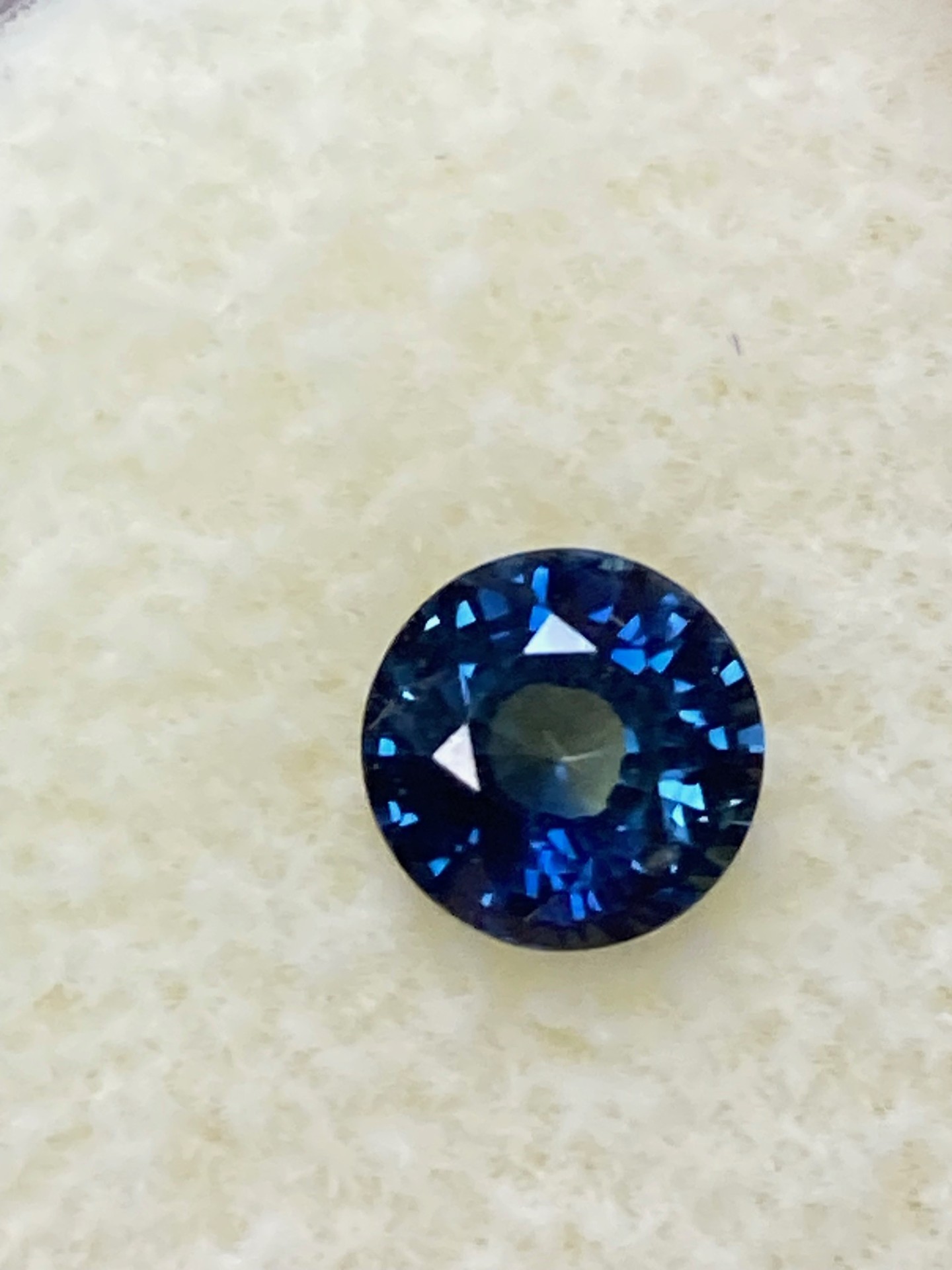 Sapphire- Blue Party coloring (unheated) 70% blue and 30% yellow