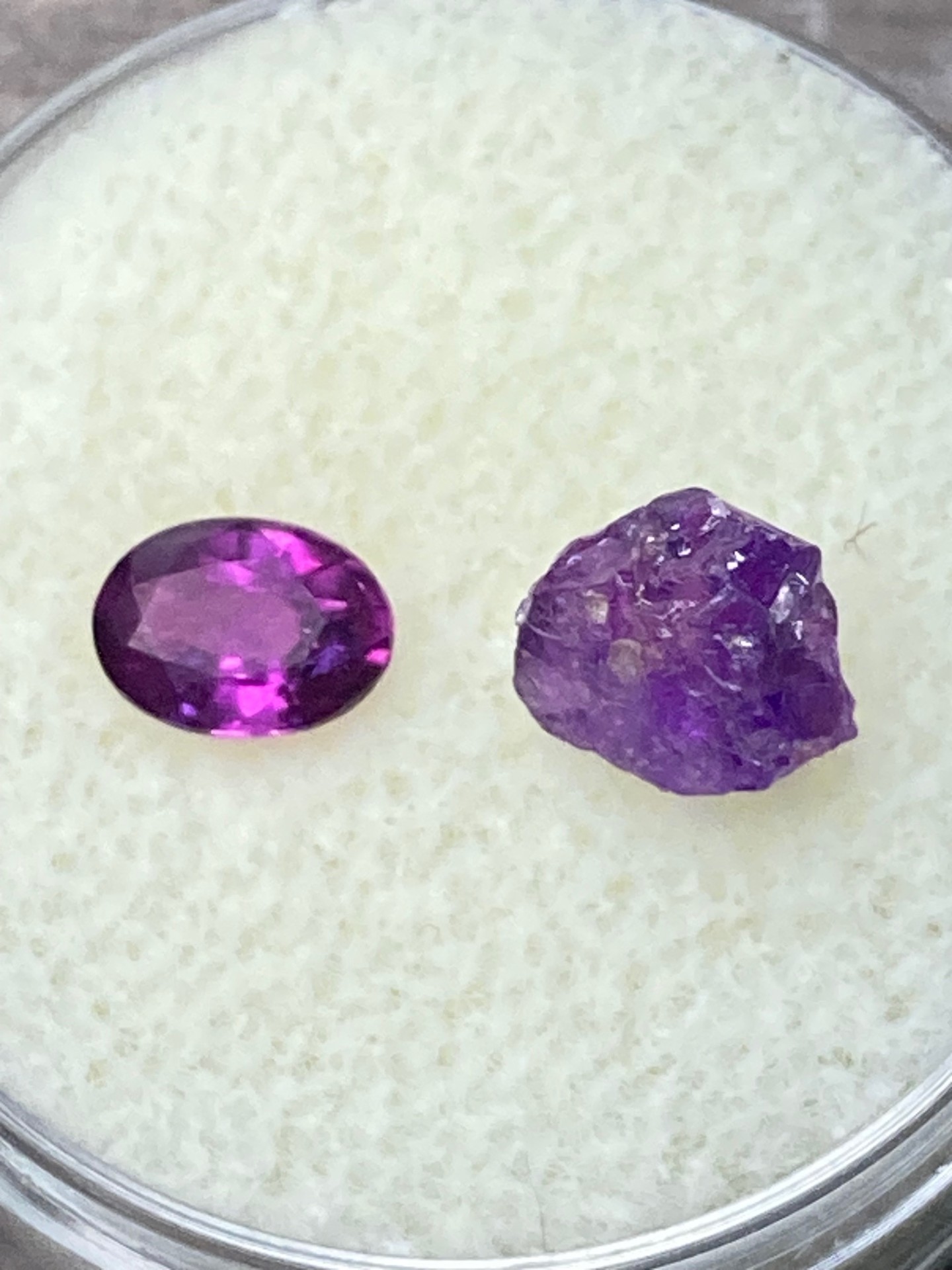 Sapphire- Reddish Pink (orange Fluorescence)