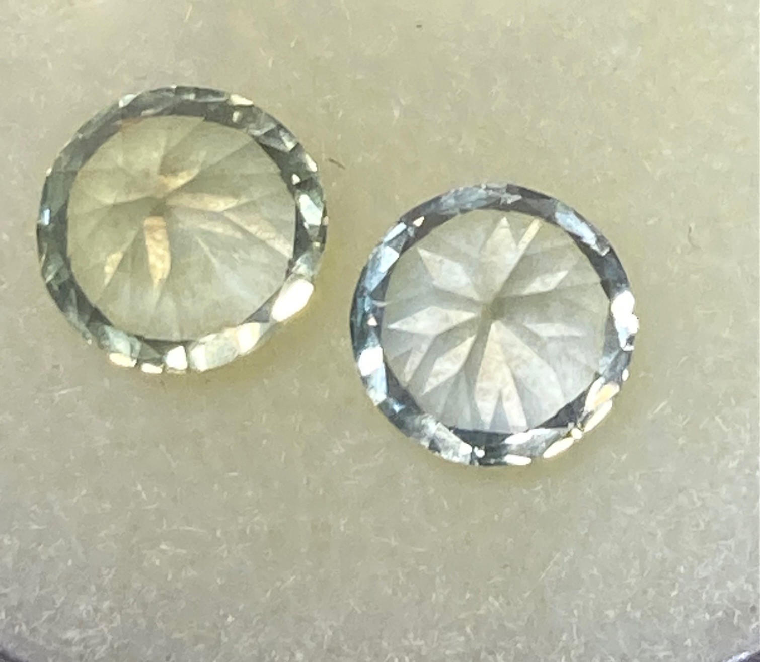 Sapphire Natural Pastel yellow and blue 