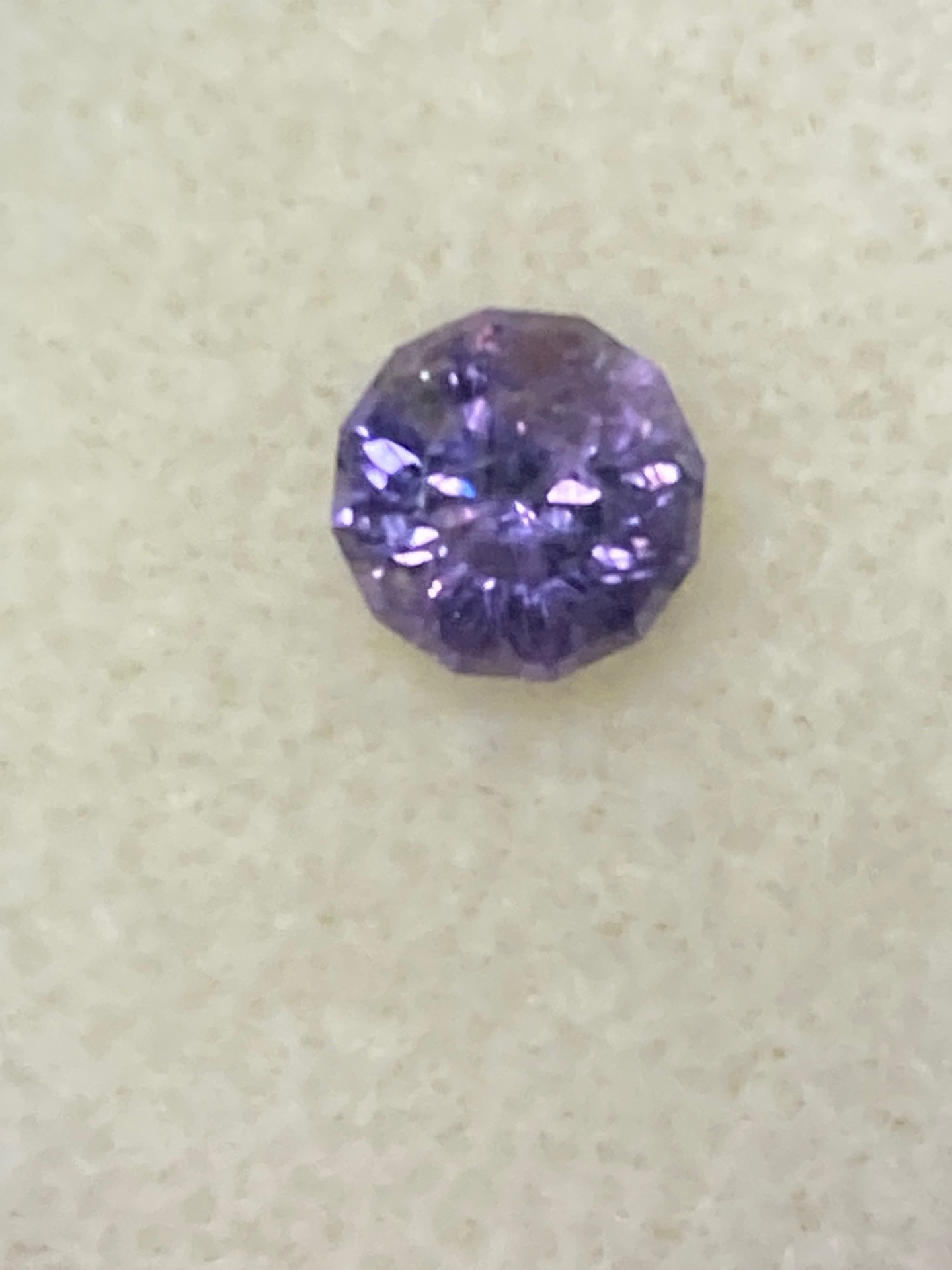 Sapphire Natural Pastel Pink with a tone of Mauve