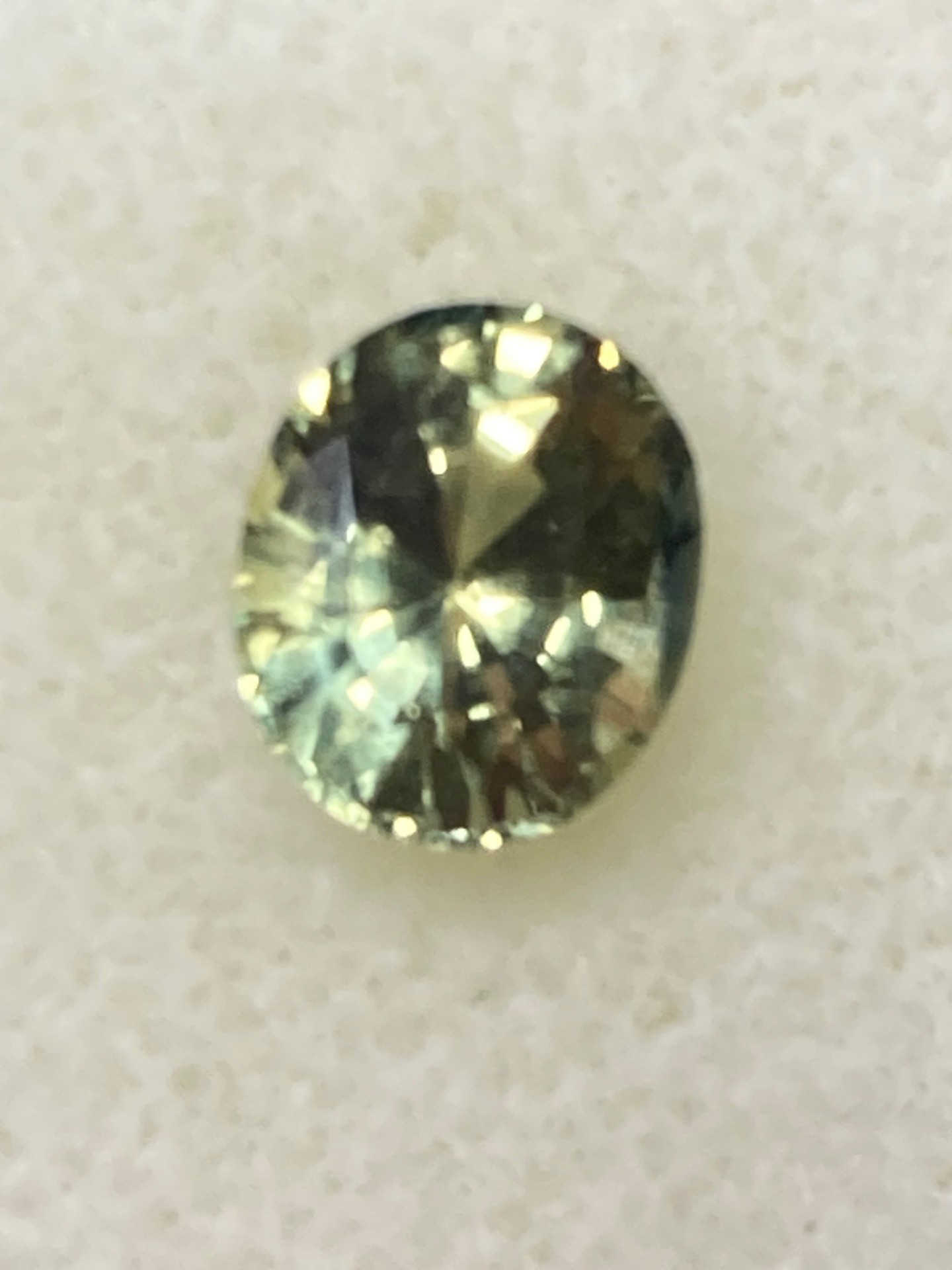 Sapphire Natural  Yellow-Green