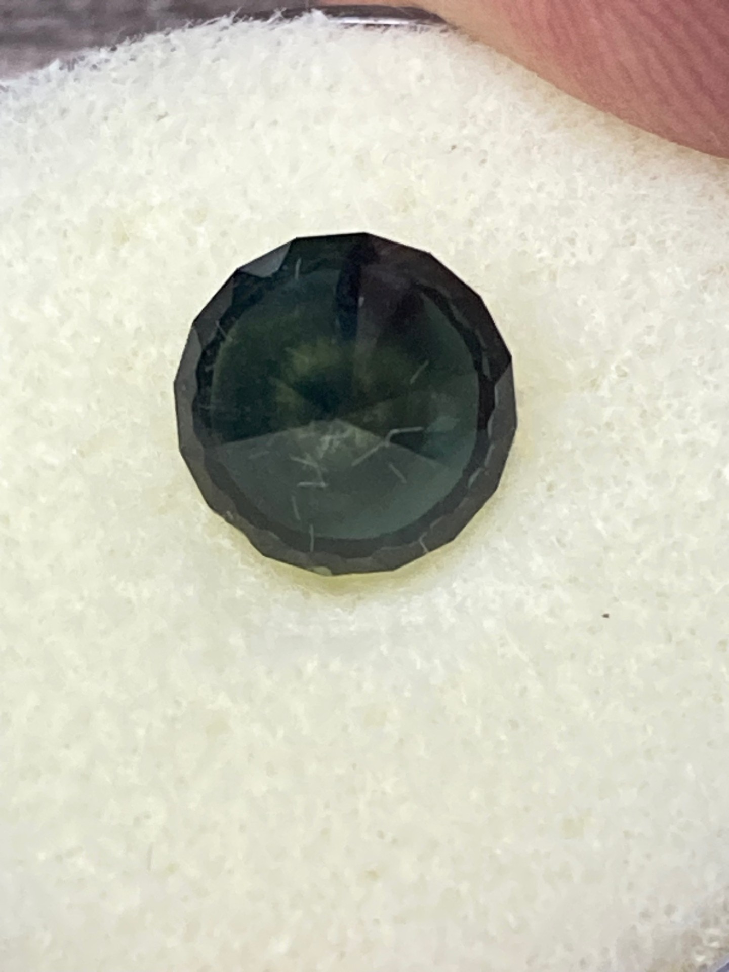 Sapphire Natural   Deep Green (emerald)