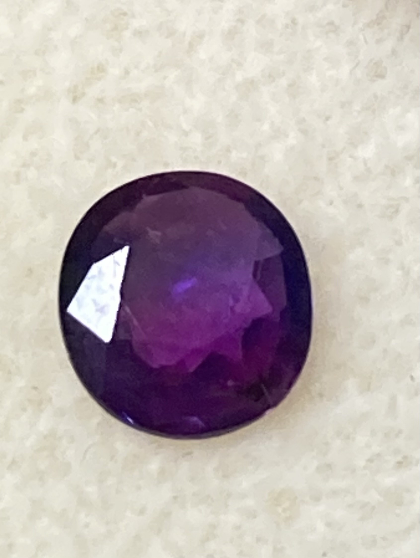 Sapphire Natural   Purple (mostly red hues)
