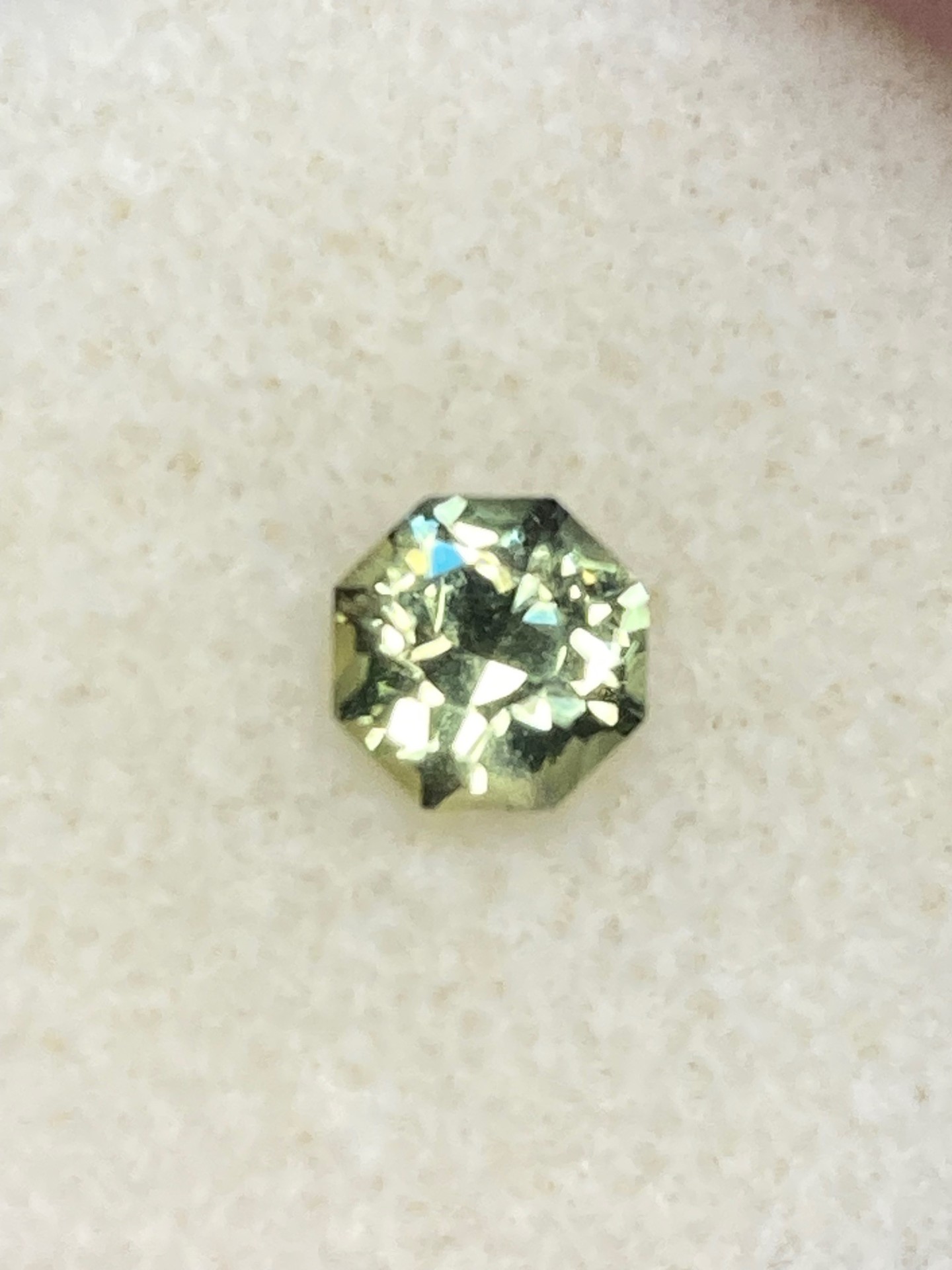 Sapphire Natural  Yellow-Green