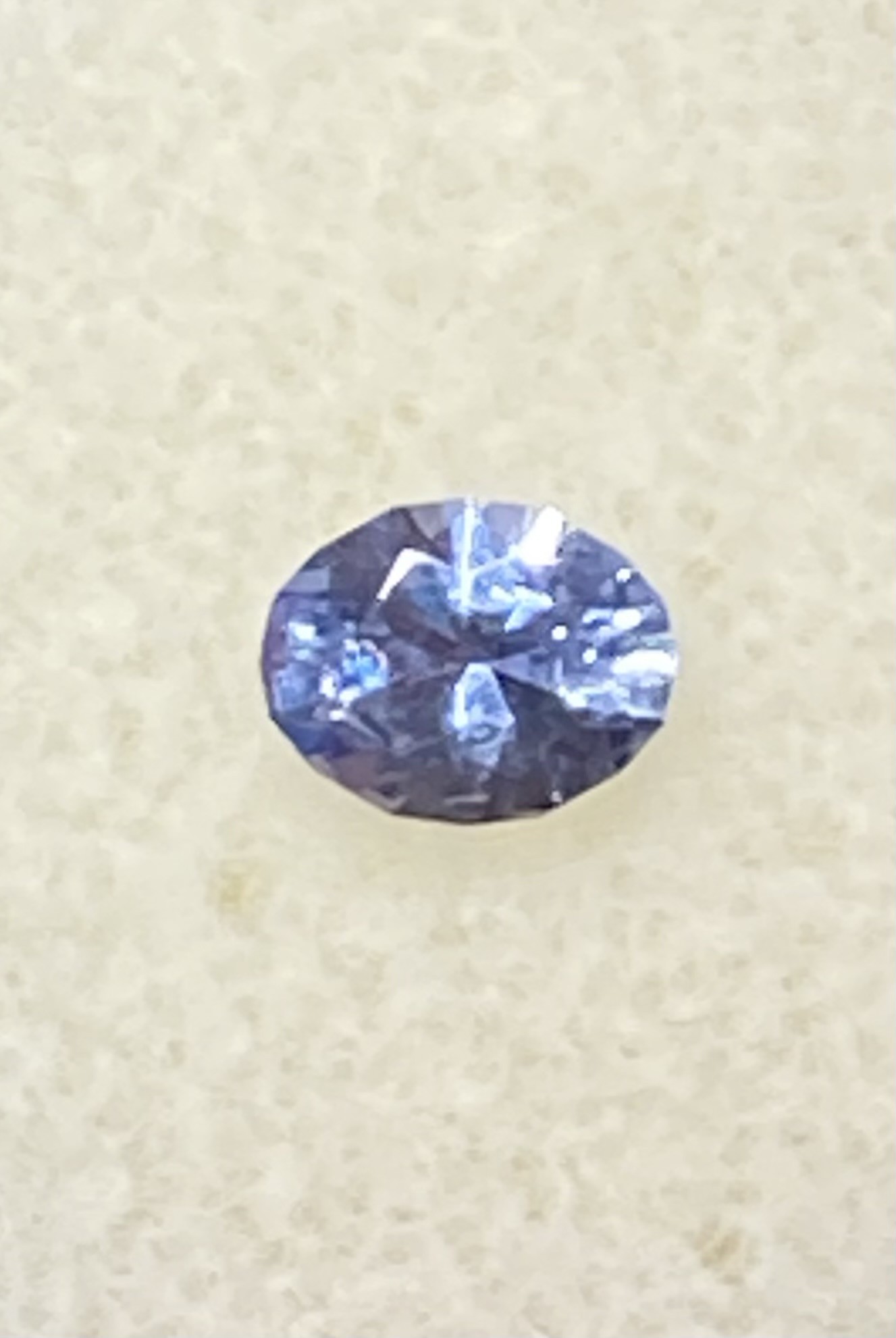 Sapphire Natural Steel Blue - really bright stone